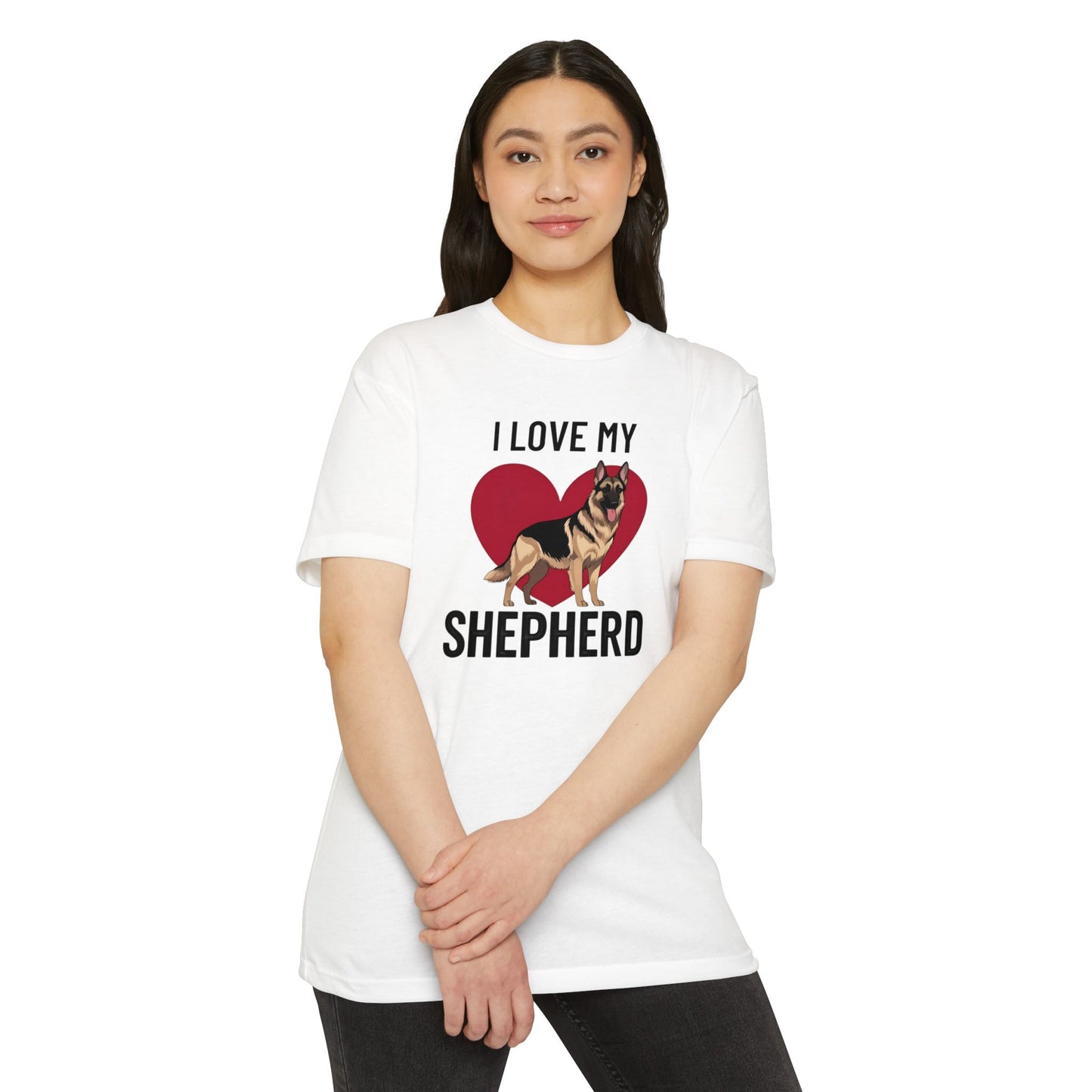 I Love My German Shepherd T-Shirt, Dog Lover Shirt, Pet Owner Tee, Animal Lover Gift, Birthday Gift for Dog Owners, Casual Wear