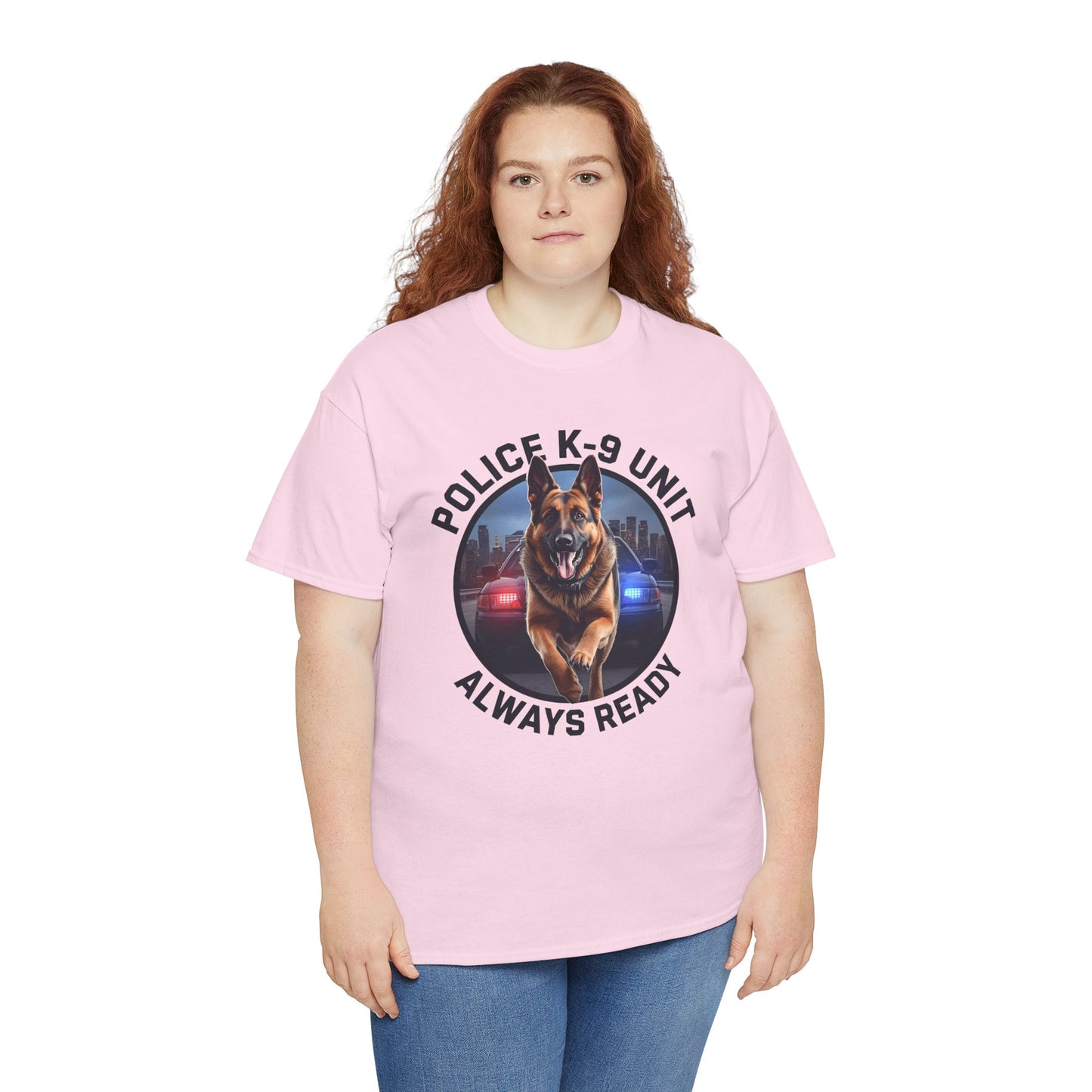 Police K-9 Unit Tee, Always Ready Graphic Tee, Dog Lover Gift, Police Support Shirt, Police Dog Merchandise