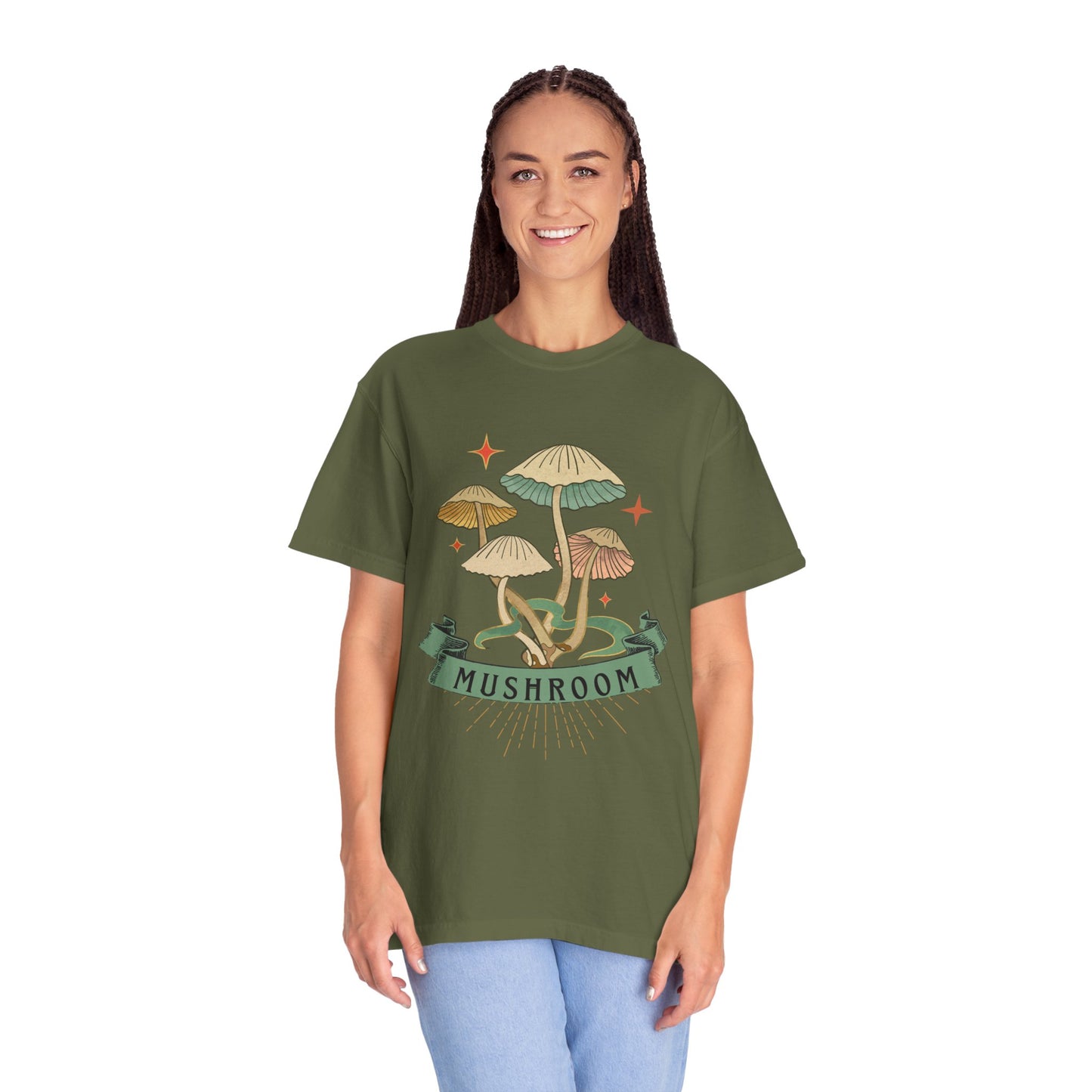 Mushroom Magic T-Shirt, Nature Lover Gift, Unisex Tee, Eco-Friendly Clothing, Summer Style, Festival Outfit