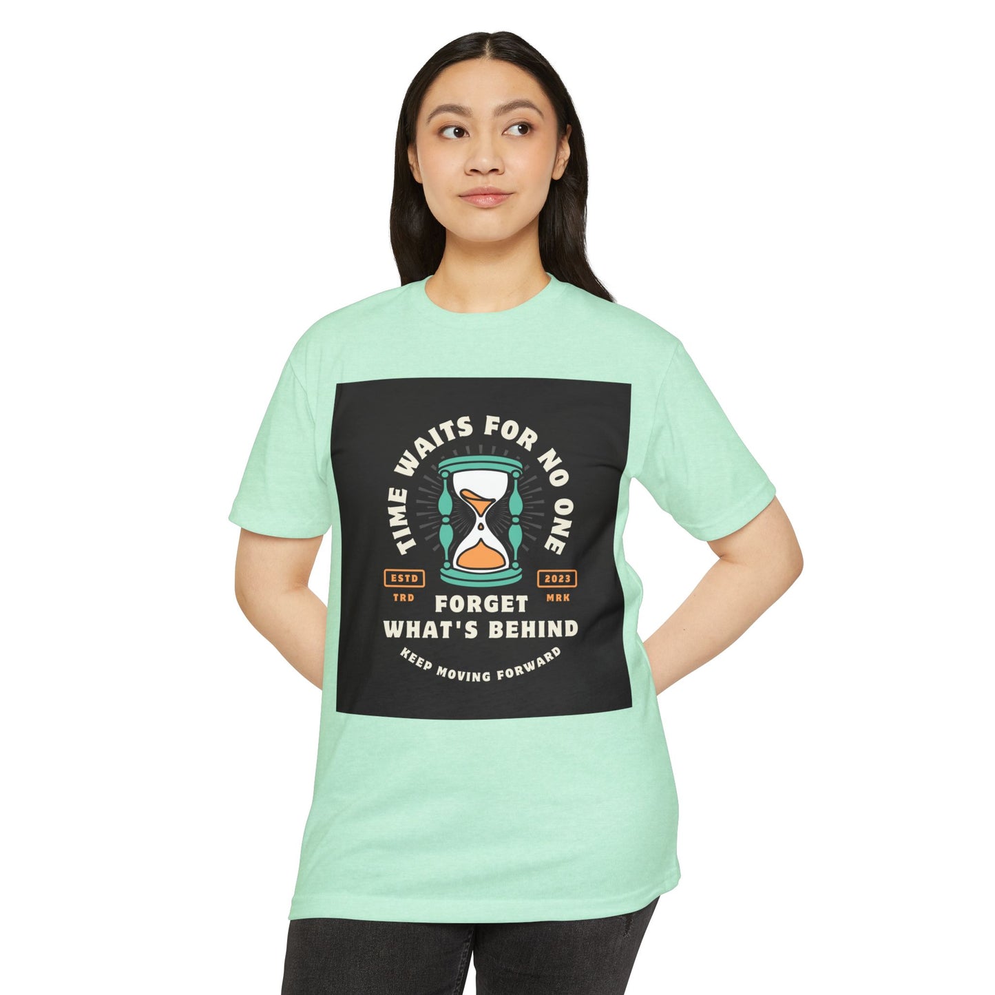 Inspirational Unisex T-Shirt: 'Time Waits for No One' - Motivational Tee, Casual Everyday Wear, Gift for Friends, Positive Message