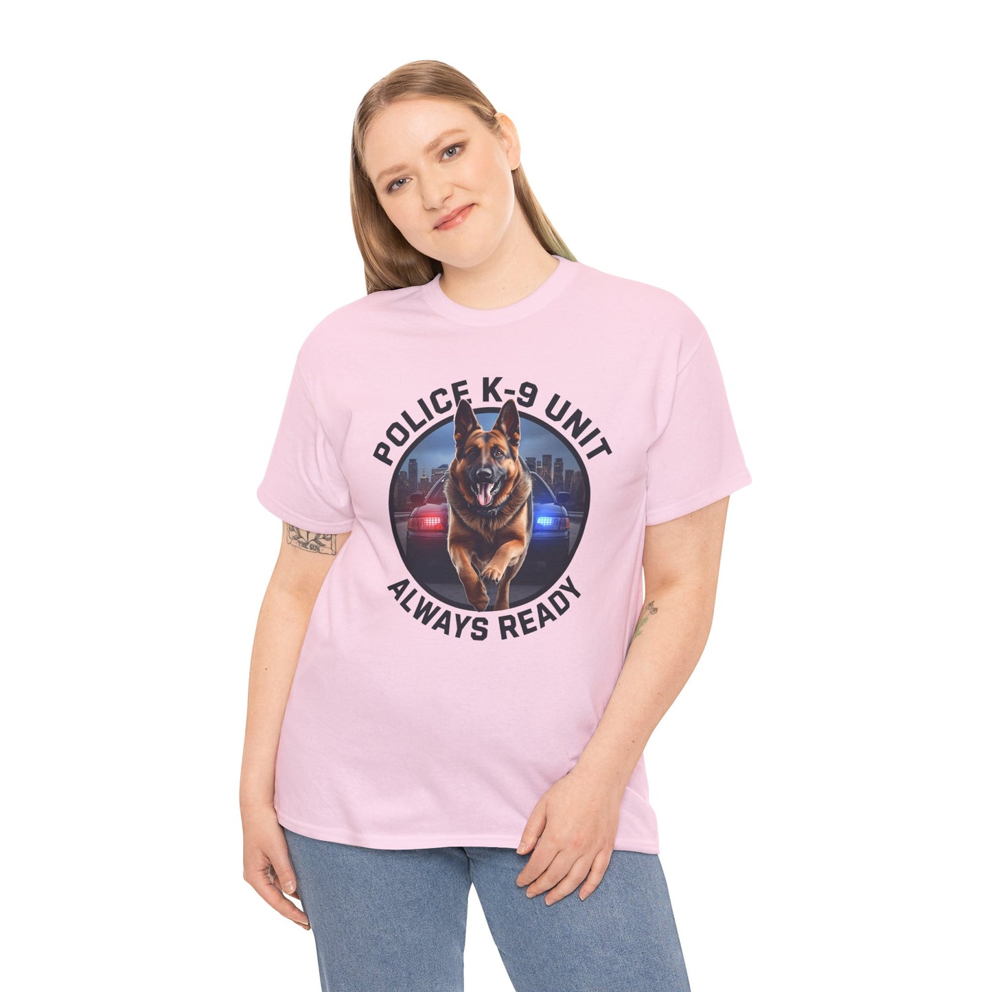 Police K-9 Unit Tee, Always Ready Graphic Tee, Dog Lover Gift, Police Support Shirt, Police Dog Merchandise