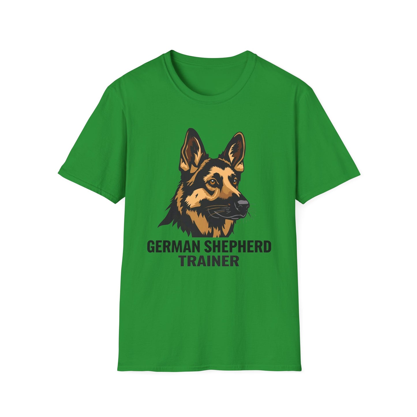 German Shepherd Trainer Unisex Softstyle T-Shirt, Dog Lover Gift, Pet Trainer Apparel