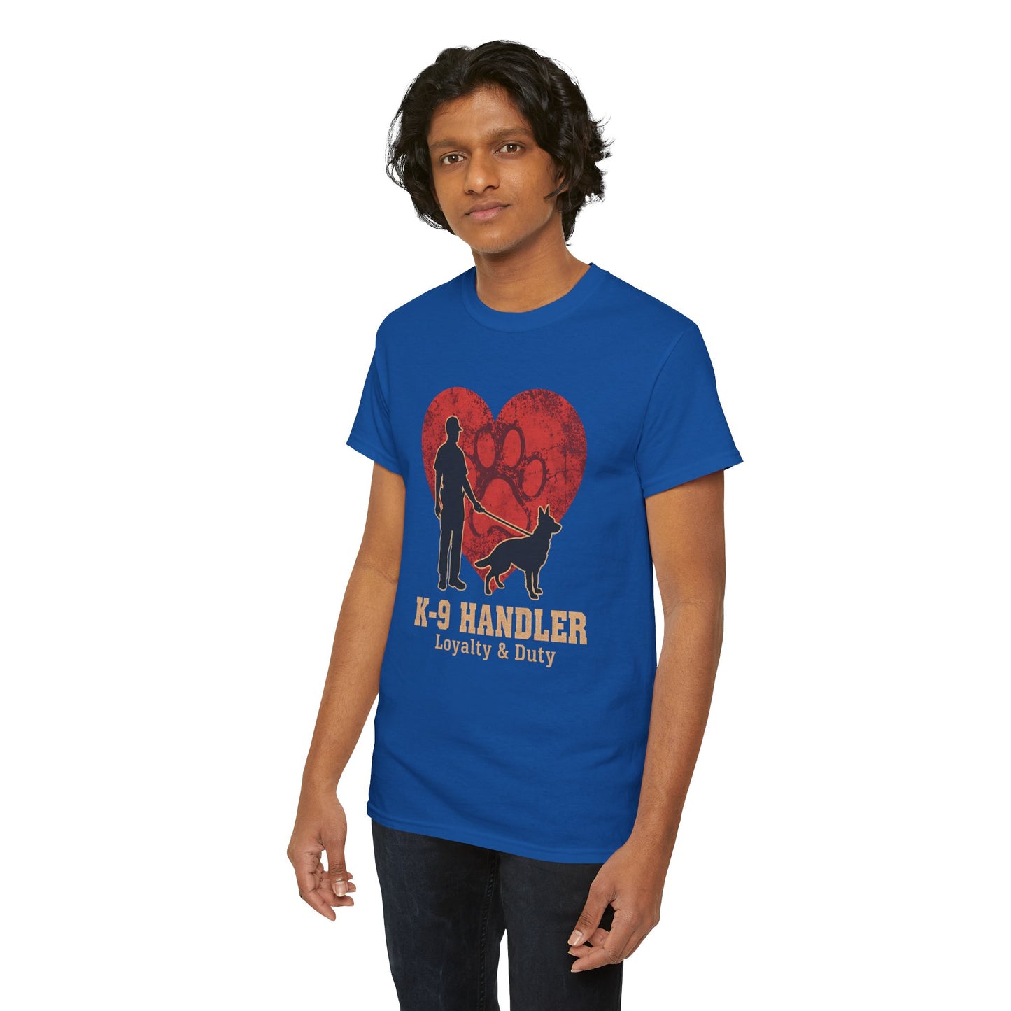 K-9 Handler Heart Tee - Loyalty & Duty, Dog Lover Gift, Pet Owner Apparel