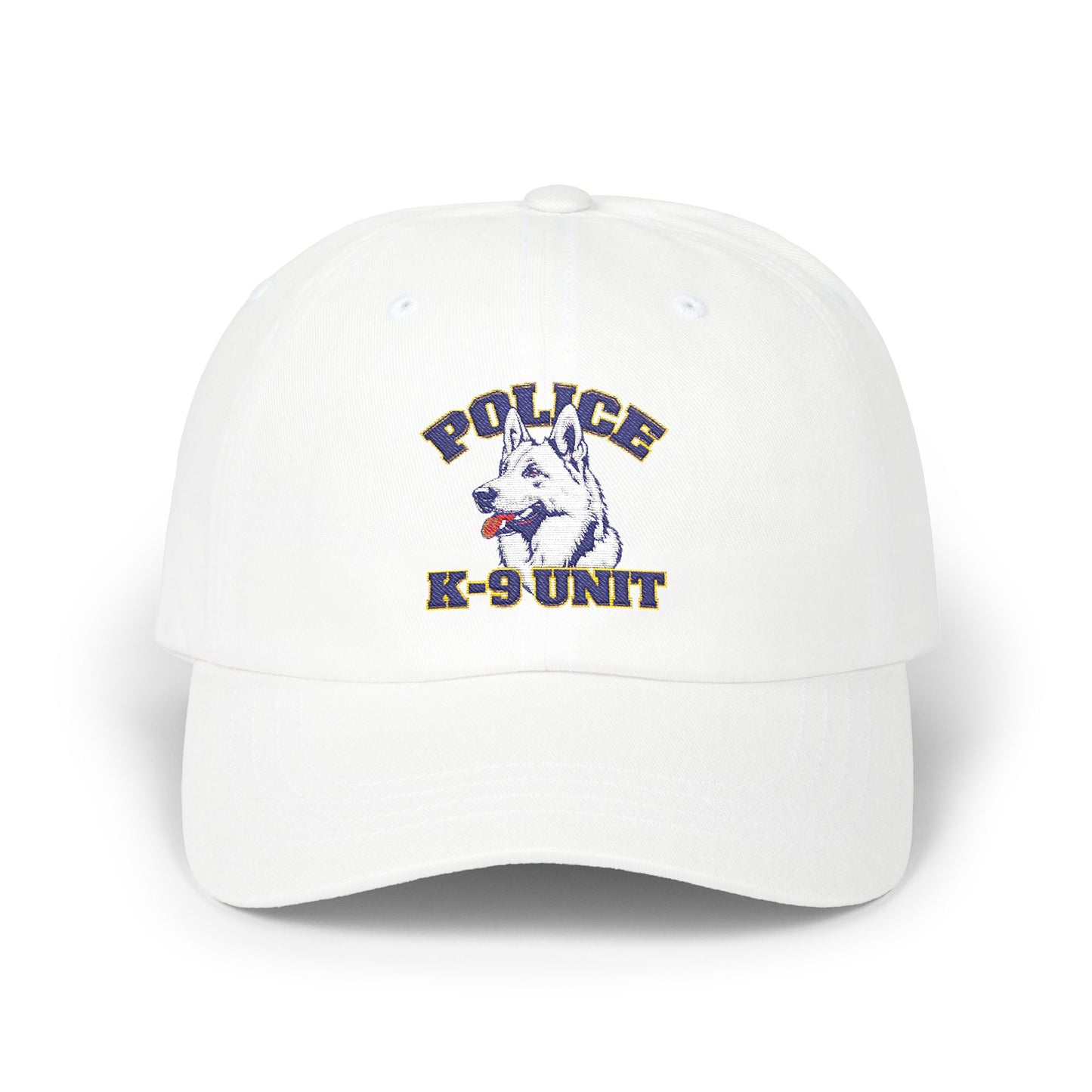 Police K-9 Unit Classic Embroidered Dad Cap, Adjustable Hat for Dog Lovers, Gift for Law Enforcement