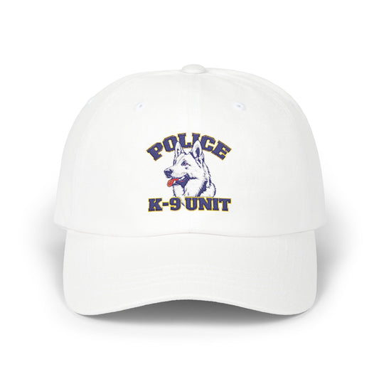 Police K-9 Unit Classic Embroidered Dad Cap, Adjustable Hat for Dog Lovers, Gift for Law Enforcement