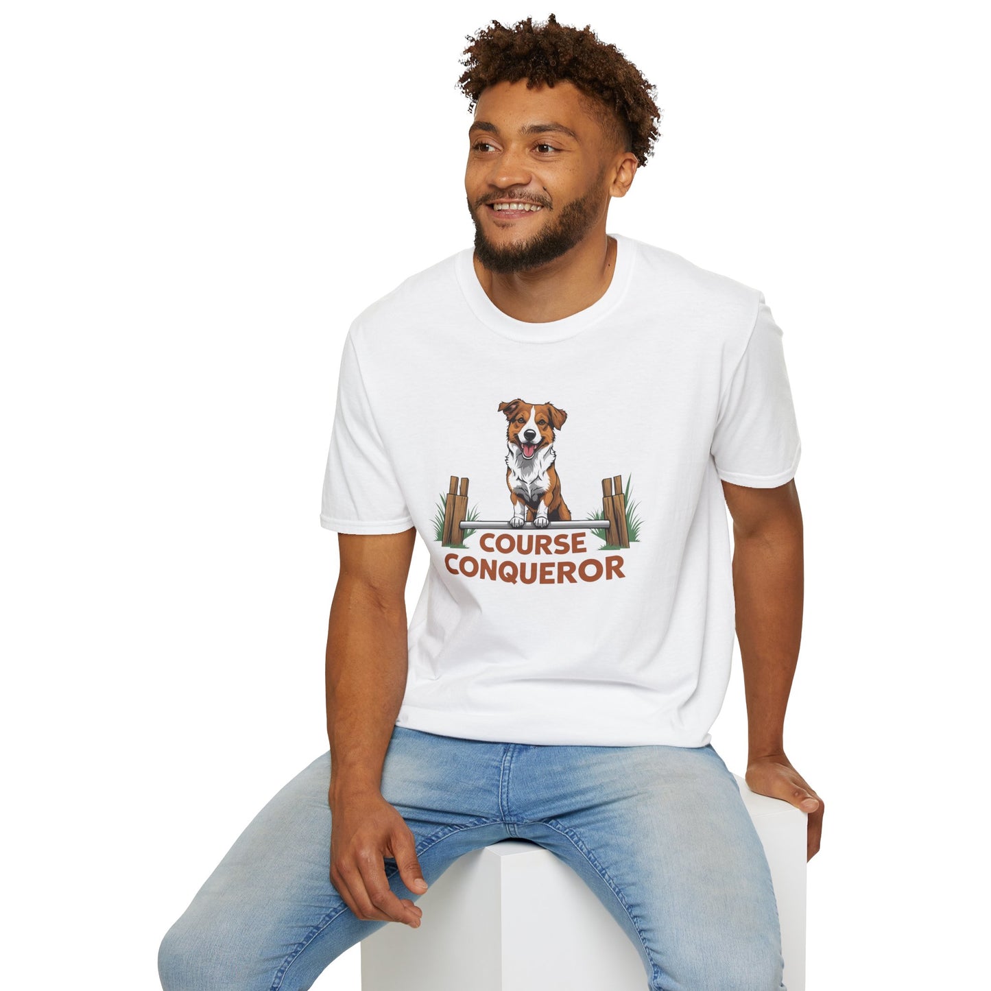 Course Conqueror Dog Training Shirt | Dog Owner Gift, Casual Wear, Funny Pet Apparel, Canine Enthusiast Top