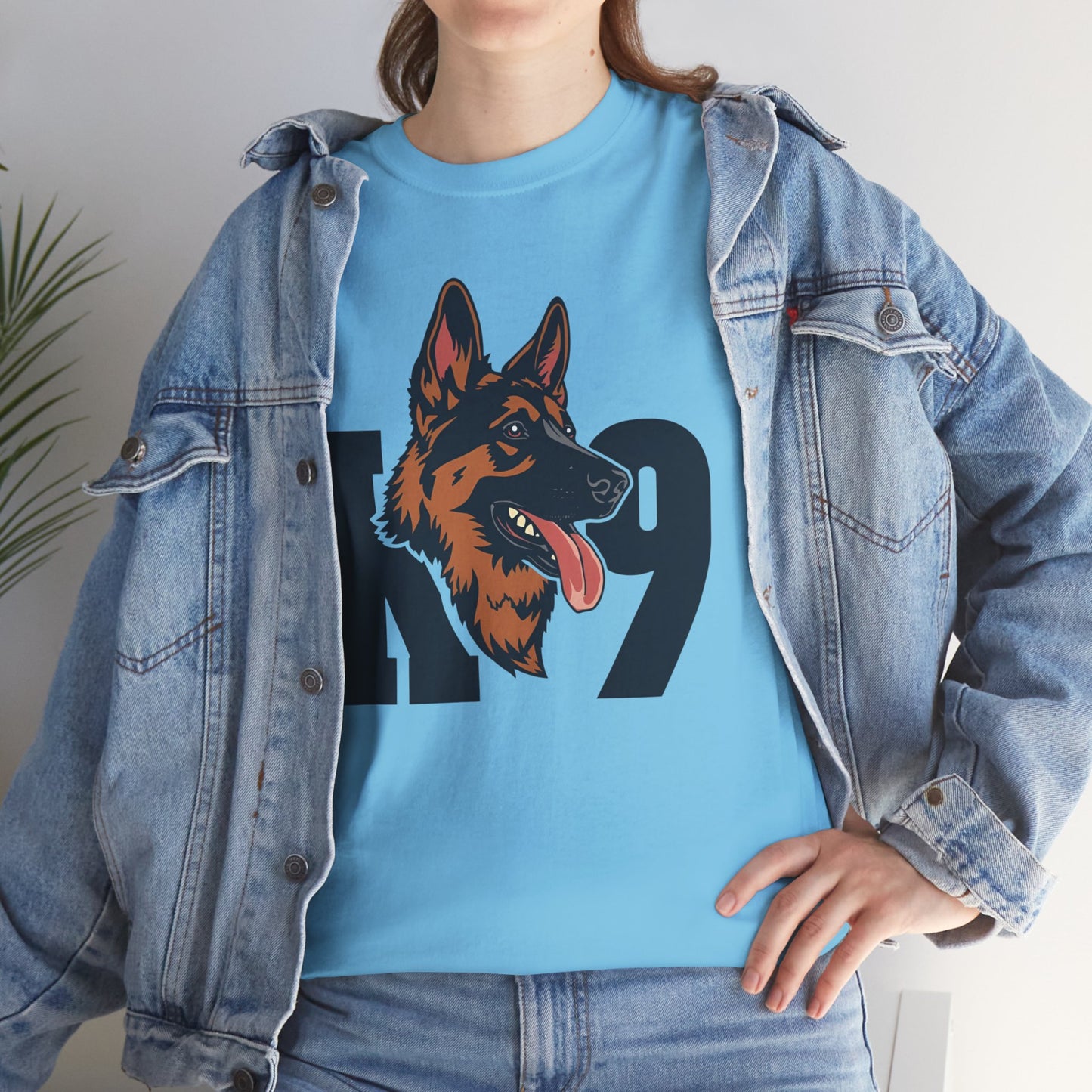 German Shepherd K9 Lover Unisex Heavy Cotton Tee | Dog Owner Gift, Dog Lover Apparel
