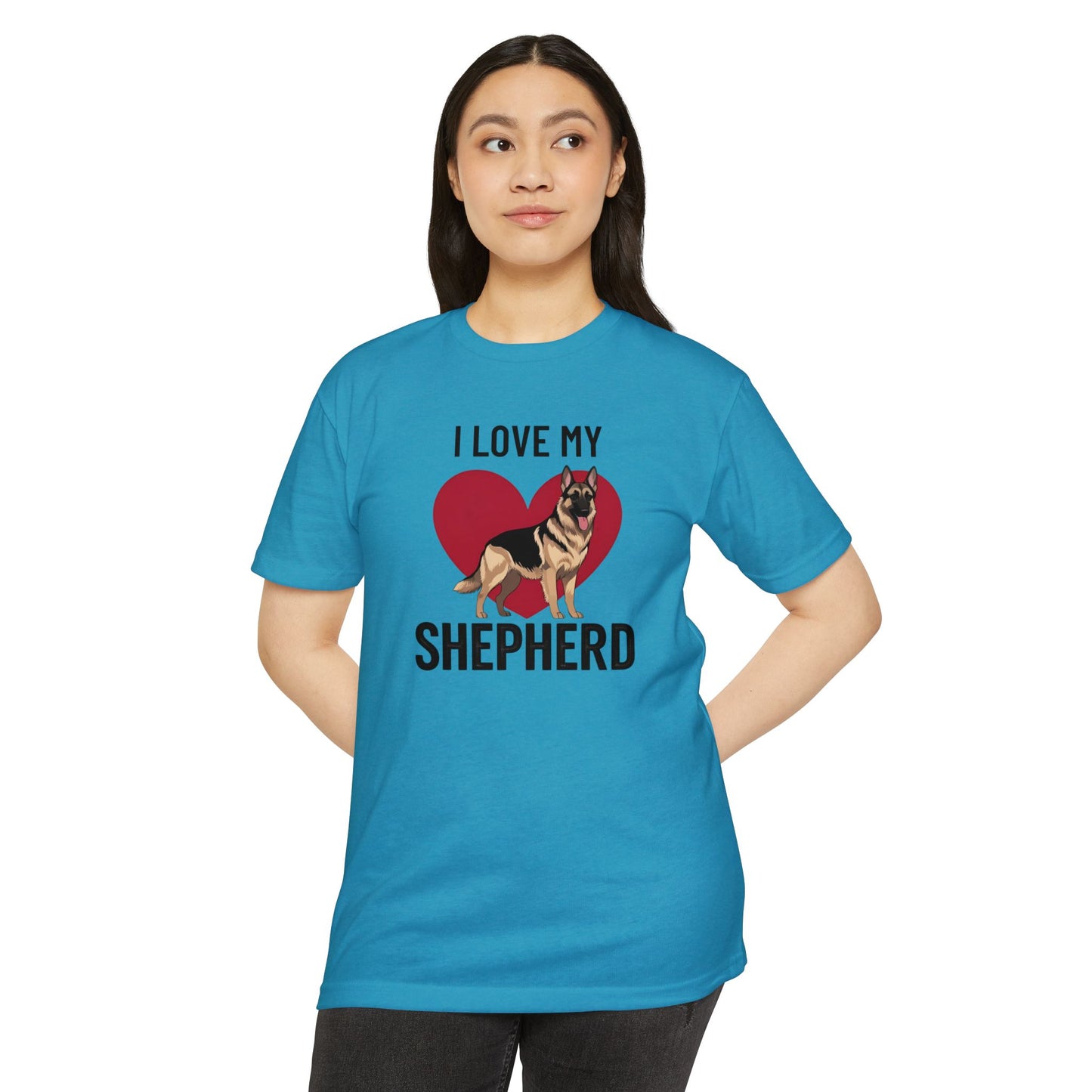 I Love My German Shepherd T-Shirt, Dog Lover Shirt, Pet Owner Tee, Animal Lover Gift, Birthday Gift for Dog Owners, Casual Wear
