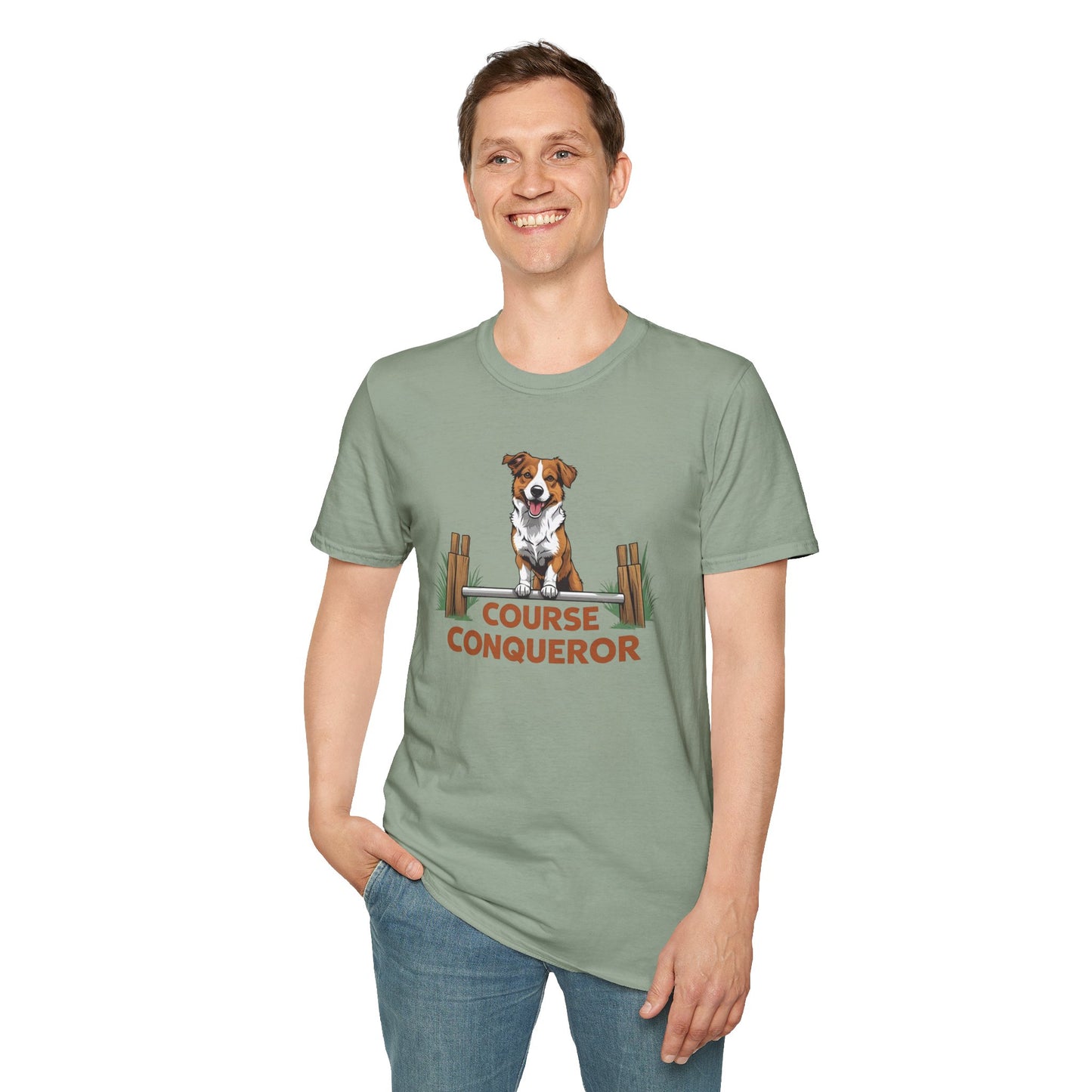 Course Conqueror Dog Training Shirt | Dog Owner Gift, Casual Wear, Funny Pet Apparel, Canine Enthusiast Top