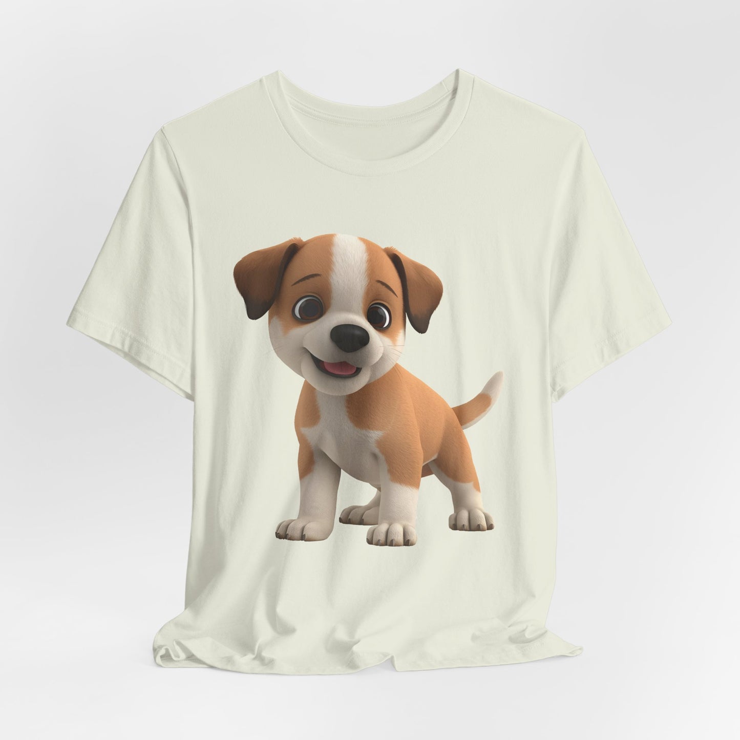 Cute Dog 3D Graphic Tee, Fun Animal Shirt, Dog Lover Gift, Playful Fashion Statement
