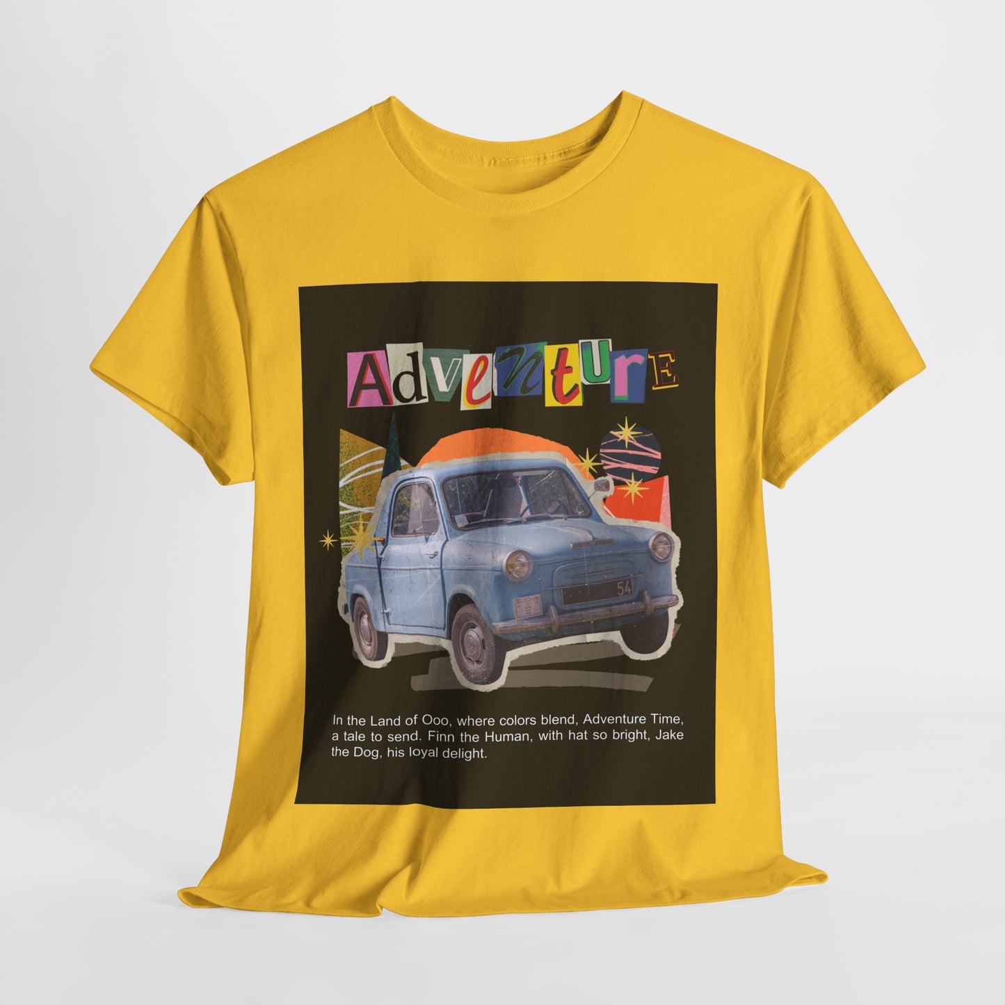 Adventure-Themed Unisex Cotton Tee, Retro Car Graphic Tee, Travel T-Shirt, Gift for Adventurers, Vintage Exploration Top