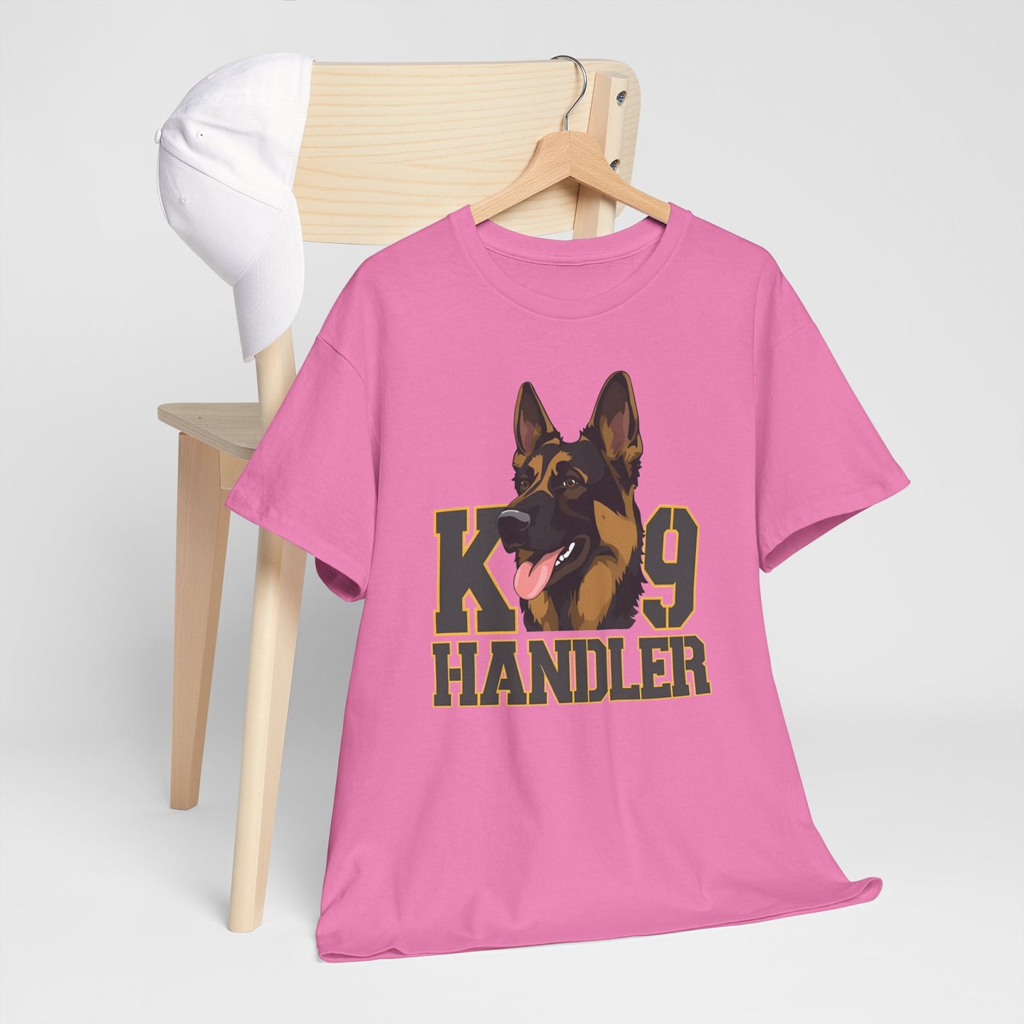German Shepherd K9 Handler Tee, Perfect for Dog Lovers, Gift for Pet Owners, Unisex Cotton T-Shirt