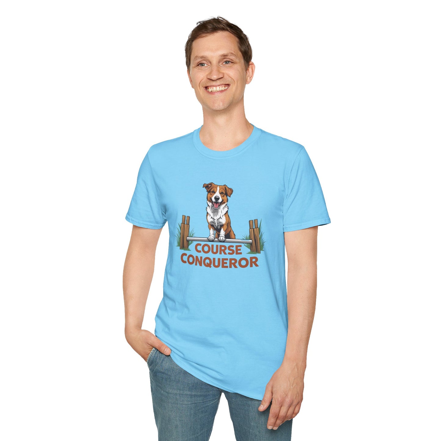 Course Conqueror Dog Training Shirt | Dog Owner Gift, Casual Wear, Funny Pet Apparel, Canine Enthusiast Top