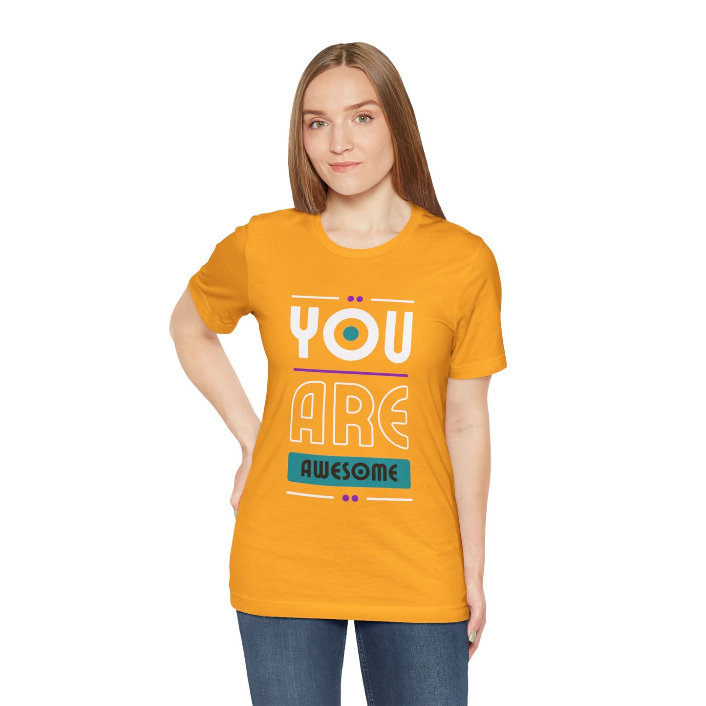You Are Awesome Tee, Unisex Inspirational T-Shirt, Motivational Gift, Casual Wear, Birthday Gift, Summer Outfit