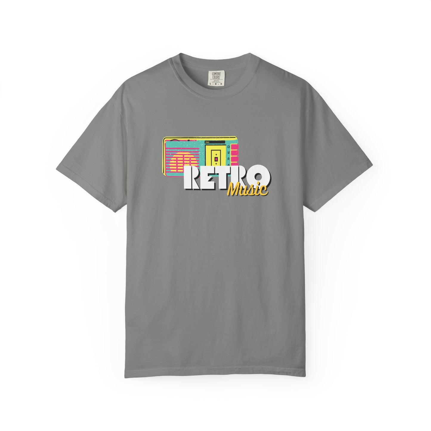 Retro Music T-Shirt, Vintage Style Tee, Unisex Garment-Dyed Shirt, Perfect for Music Lovers, Great for Festivals and Gifts