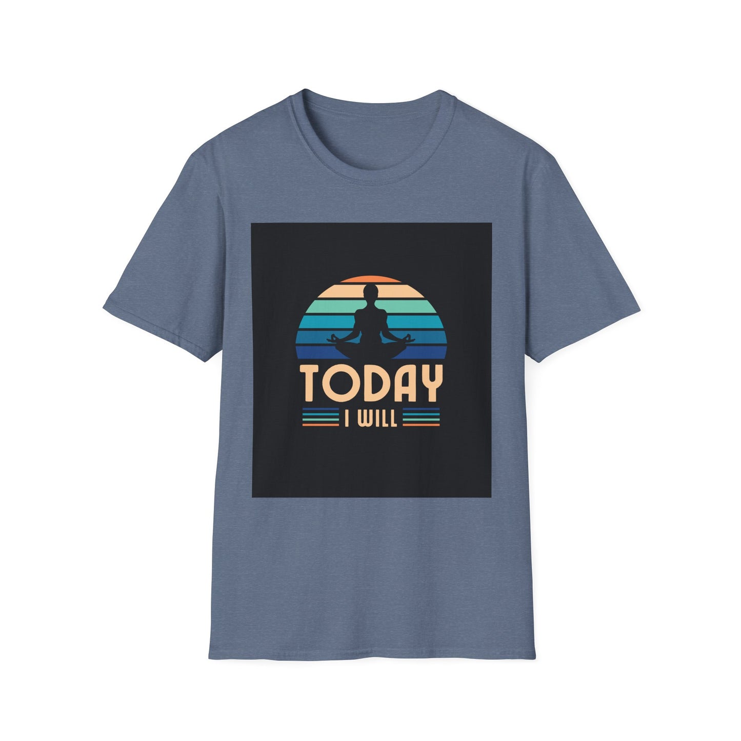 Mindfulness Motivation Unisex T-Shirt, Positive Quote Today I Will Shirt, Inspirational Graphic Tee, Yoga Apparel, Gift for Meditation Lovers