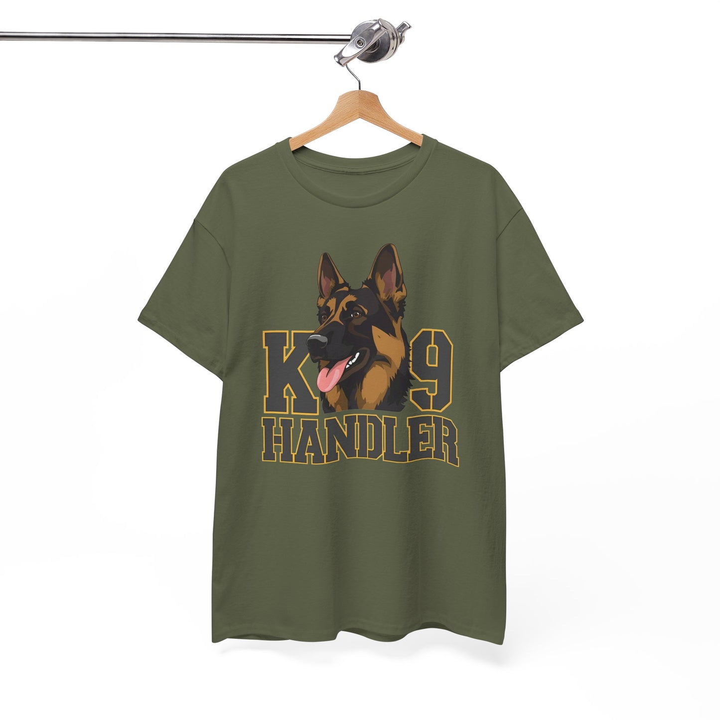 German Shepherd K9 Handler Tee, Perfect for Dog Lovers, Gift for Pet Owners, Unisex Cotton T-Shirt