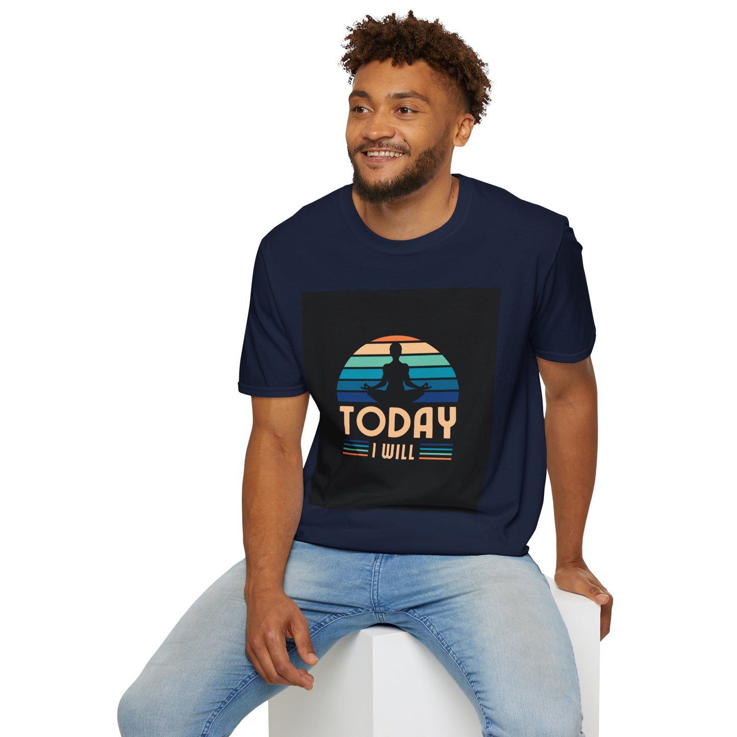 Mindfulness Motivation Unisex T-Shirt, Positive Quote Today I Will Shirt, Inspirational Graphic Tee, Yoga Apparel, Gift for Meditation Lovers