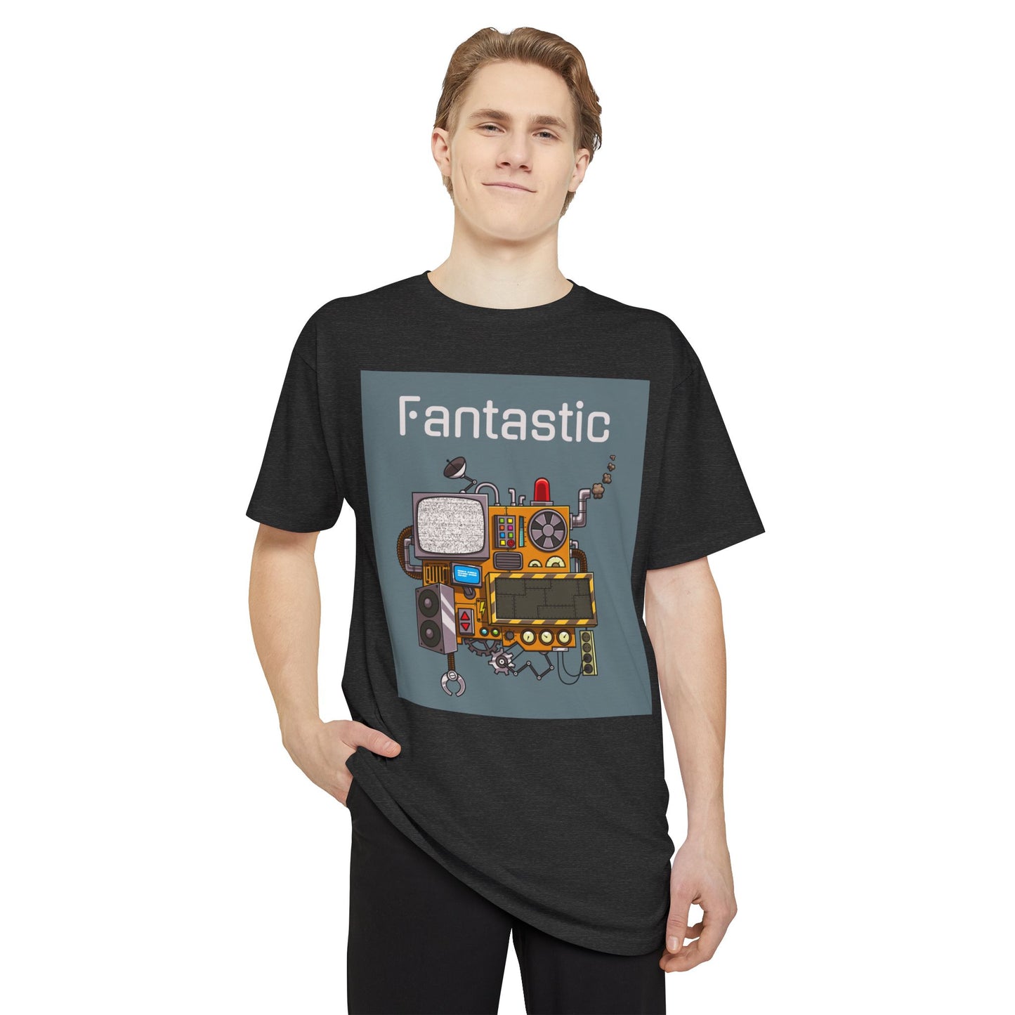 Fantastic Vibe Unisex Long Body Urban Tee, Streetwear, Graphic Tee, Gift for Music Lovers, Casual Wear, Unique Fashion Statement