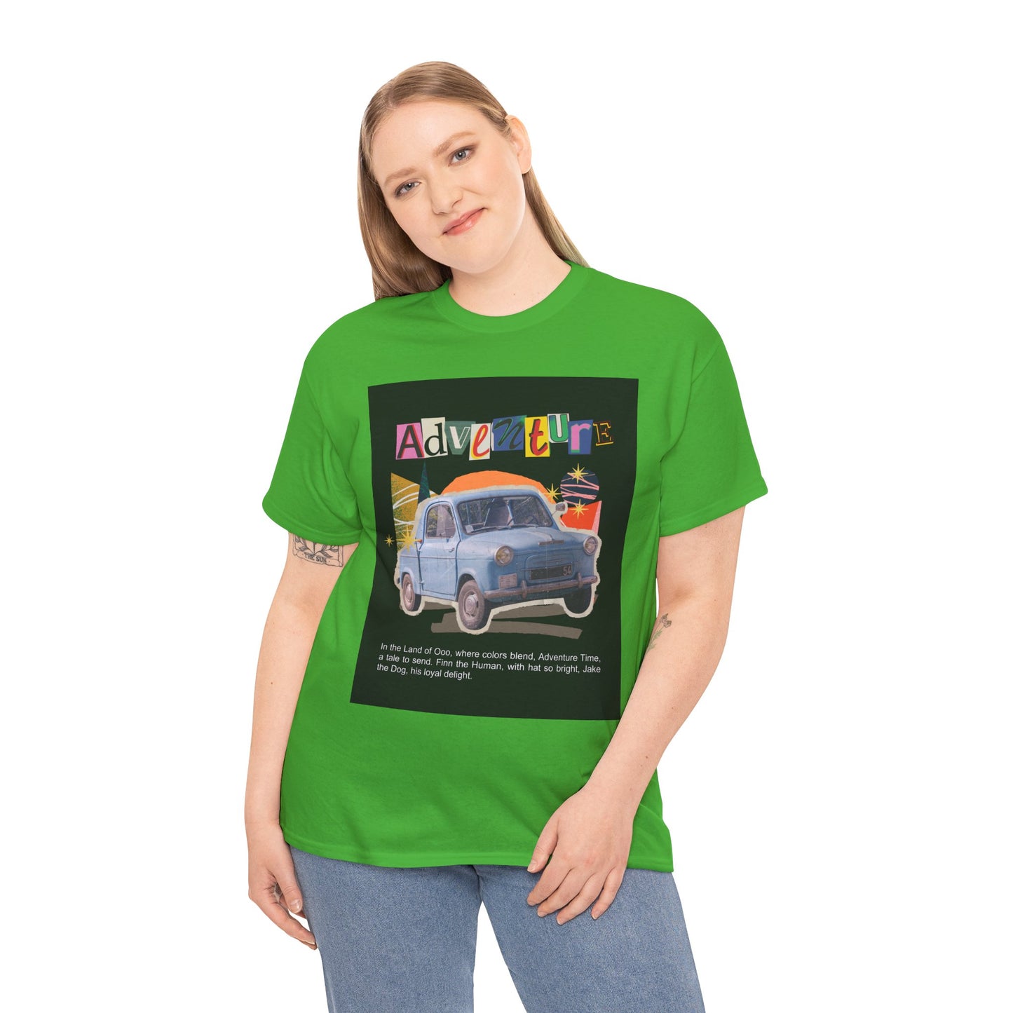 Adventure-Themed Unisex Cotton Tee, Retro Car Graphic Tee, Travel T-Shirt, Gift for Adventurers, Vintage Exploration Top