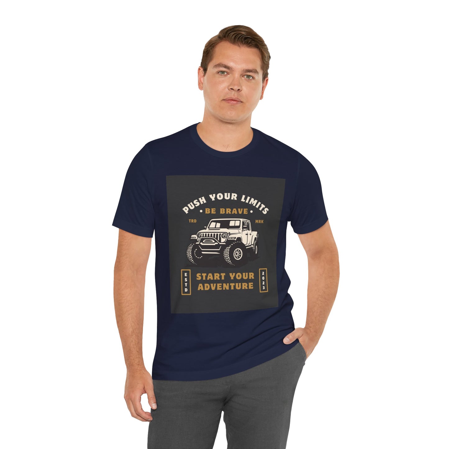 Push Your Limits Adventure-Inspiring Unisex Jersey Tee, Outdoor Shirt, Motivational T-Shirt, Gift for Adventurers, Hiking Apparel, Travel Tee