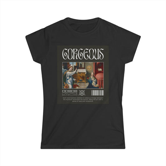 Gorgeous Women's Softstyle Tee - Trendy Casual Top, Unique Gift, Stylish Apparel for Art Lovers, Perfect for Everyday Wear, Fashion