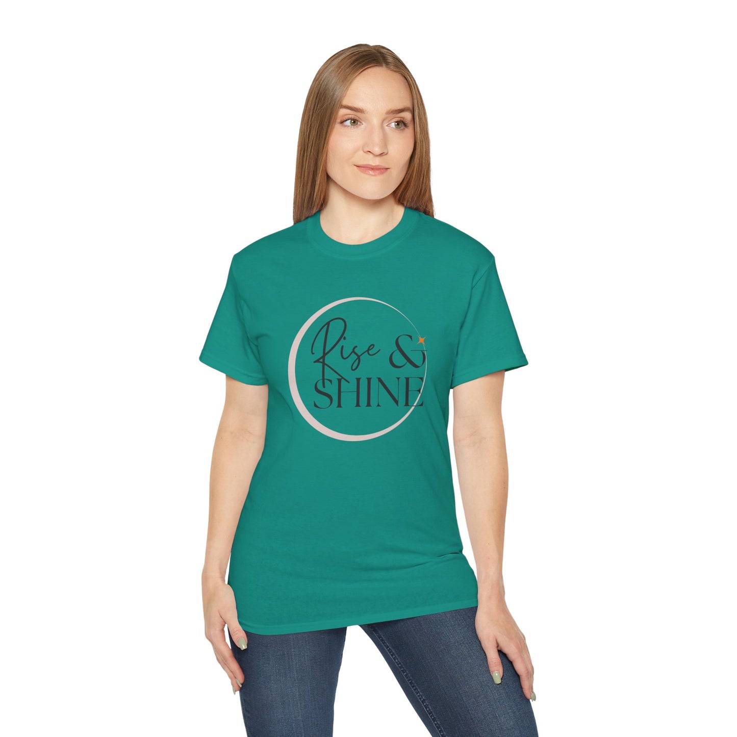 Rise & Shine Unisex Ultra Cotton Tee, Motivational Tee, Inspirational Shirt, Gift for Her, Positive Quote T-Shirt, Summer Fashion