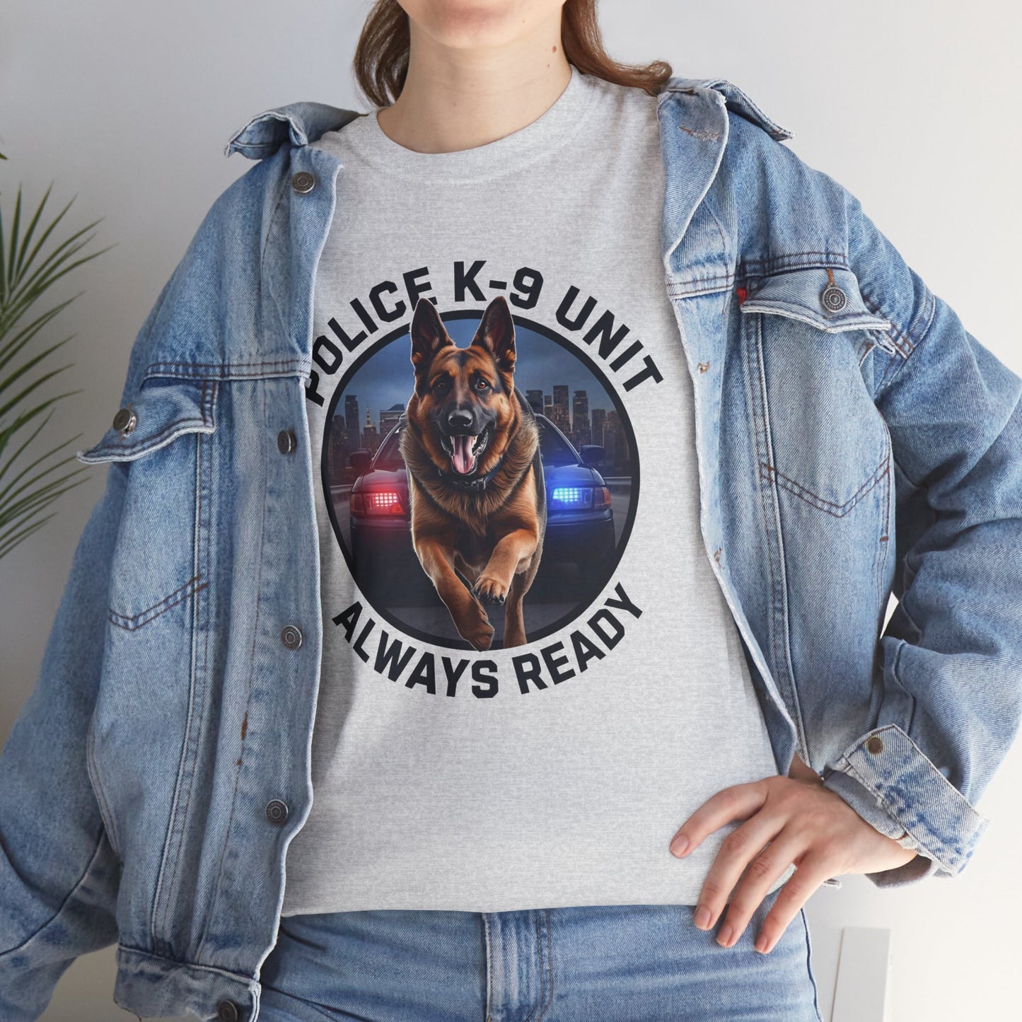 Police K-9 Unit Tee, Always Ready Graphic Tee, Dog Lover Gift, Police Support Shirt, Police Dog Merchandise