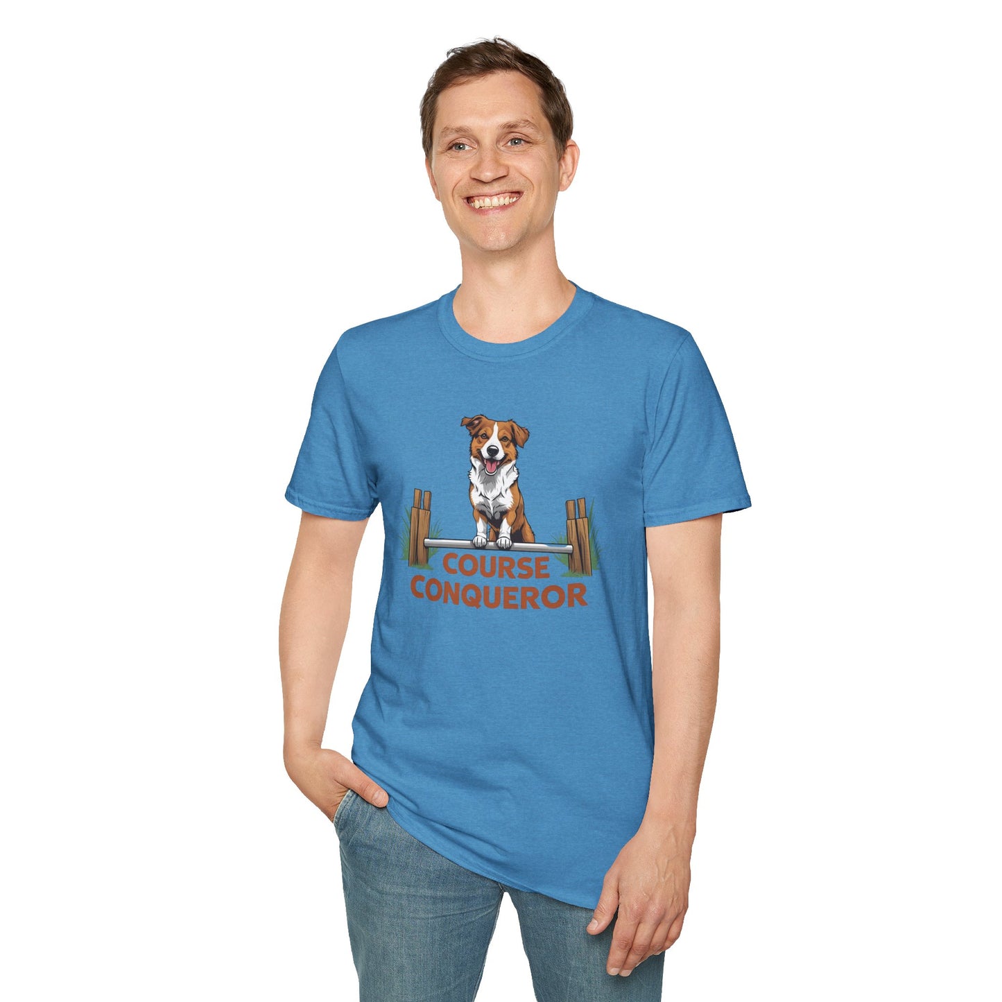 Course Conqueror Dog Training Shirt | Dog Owner Gift, Casual Wear, Funny Pet Apparel, Canine Enthusiast Top