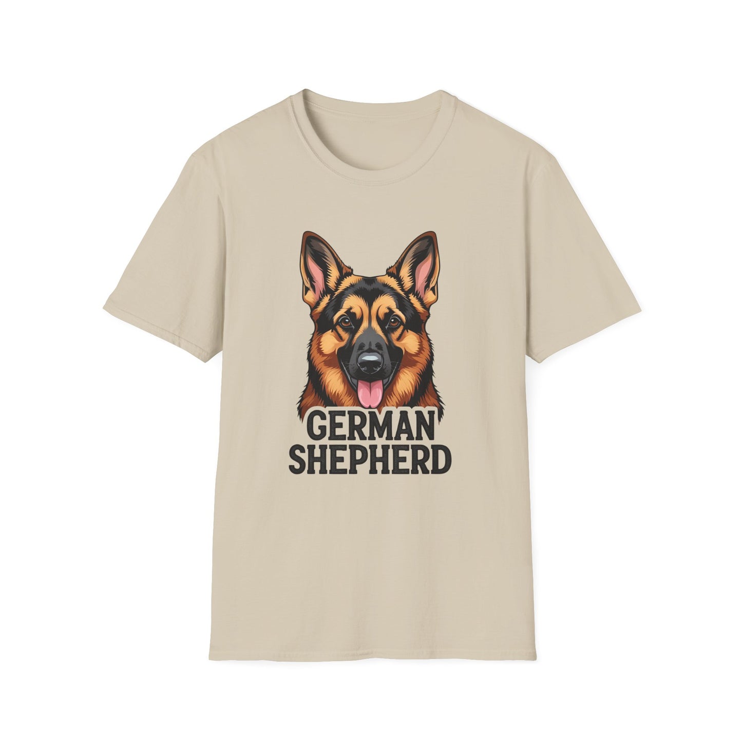 German Shepherd Unisex T-Shirt, Dog Lover Gift, Pet Parent Apparel, Cute Animal Shirt, Birthday Gift Idea, Casual Wear
