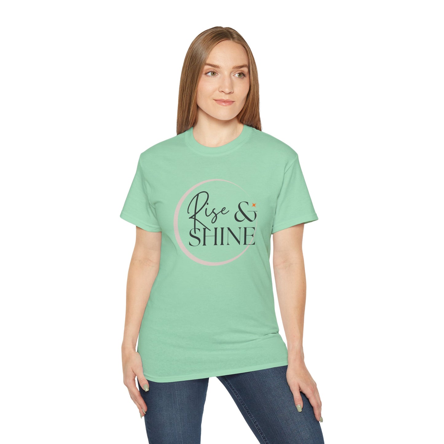 Rise & Shine Unisex Ultra Cotton Tee, Motivational Tee, Inspirational Shirt, Gift for Her, Positive Quote T-Shirt, Summer Fashion