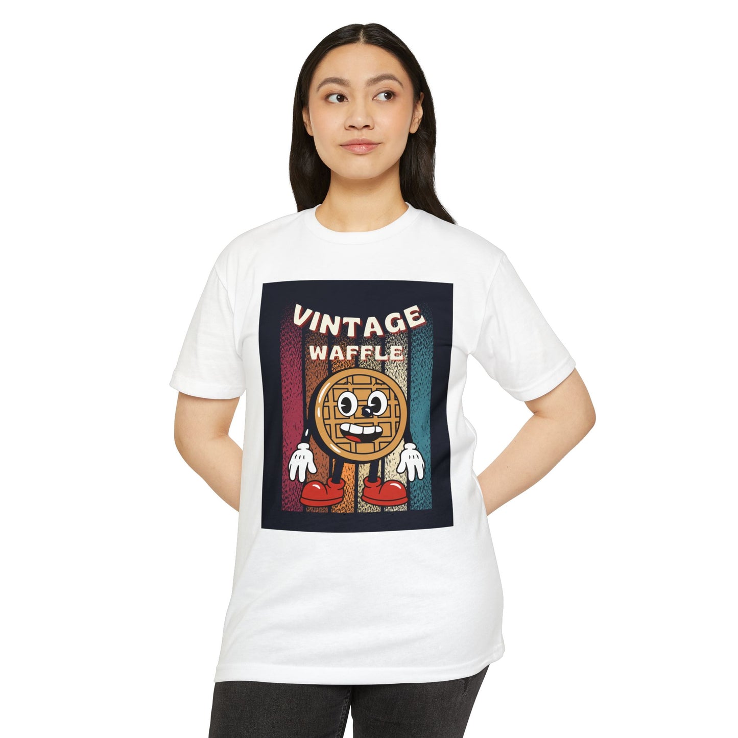 Vintage Waffle Unisex T-Shirt, Fun Retro Tee, Foodie Apparel, Perfect Gift for Breakfast Lovers, Casual Everyday Wear, Unique Graphic Shirt