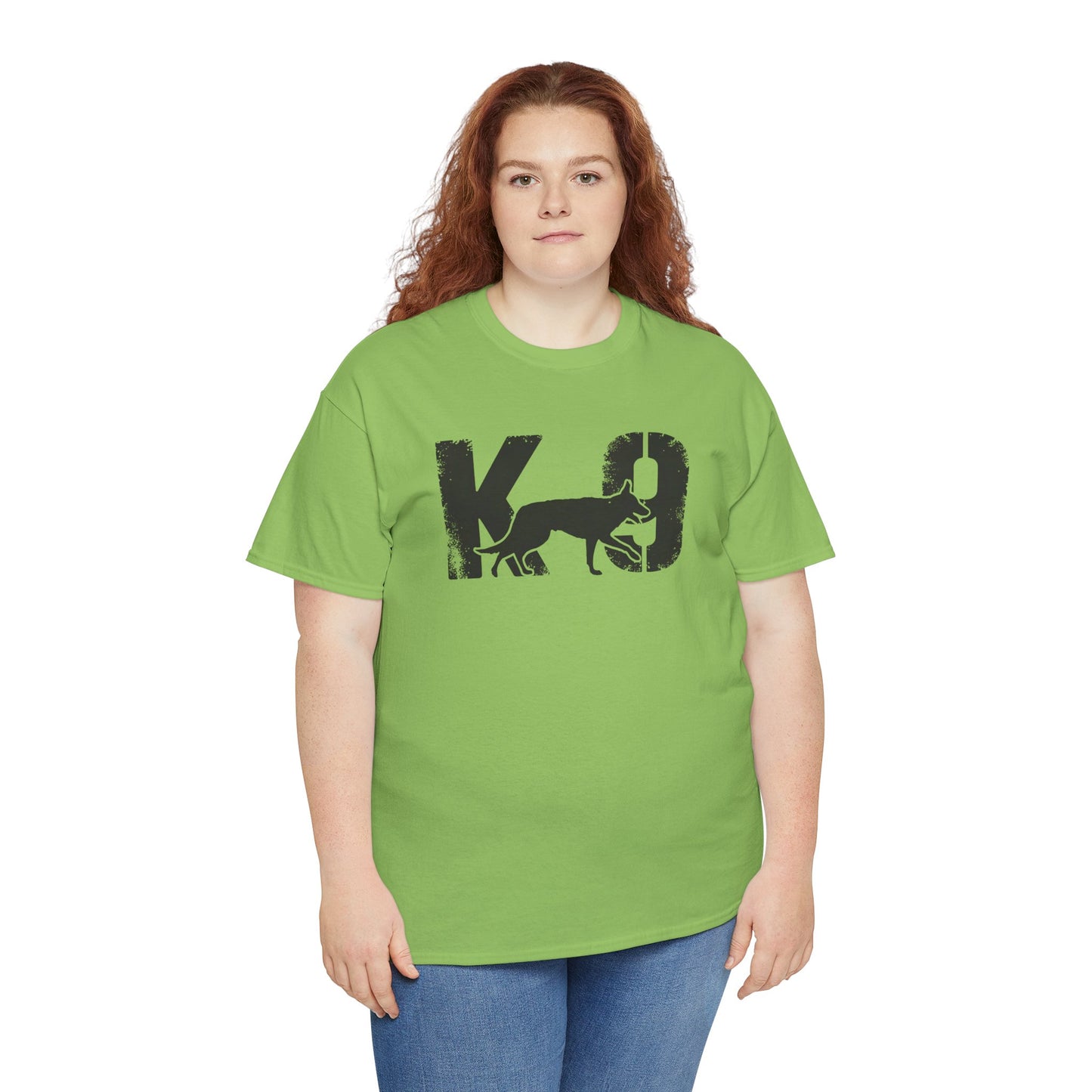 K-9 Dog Lover's Unisex Heavy Cotton Tee | T-Shirt for K-9 Handler | Dog Between K and 9 Design