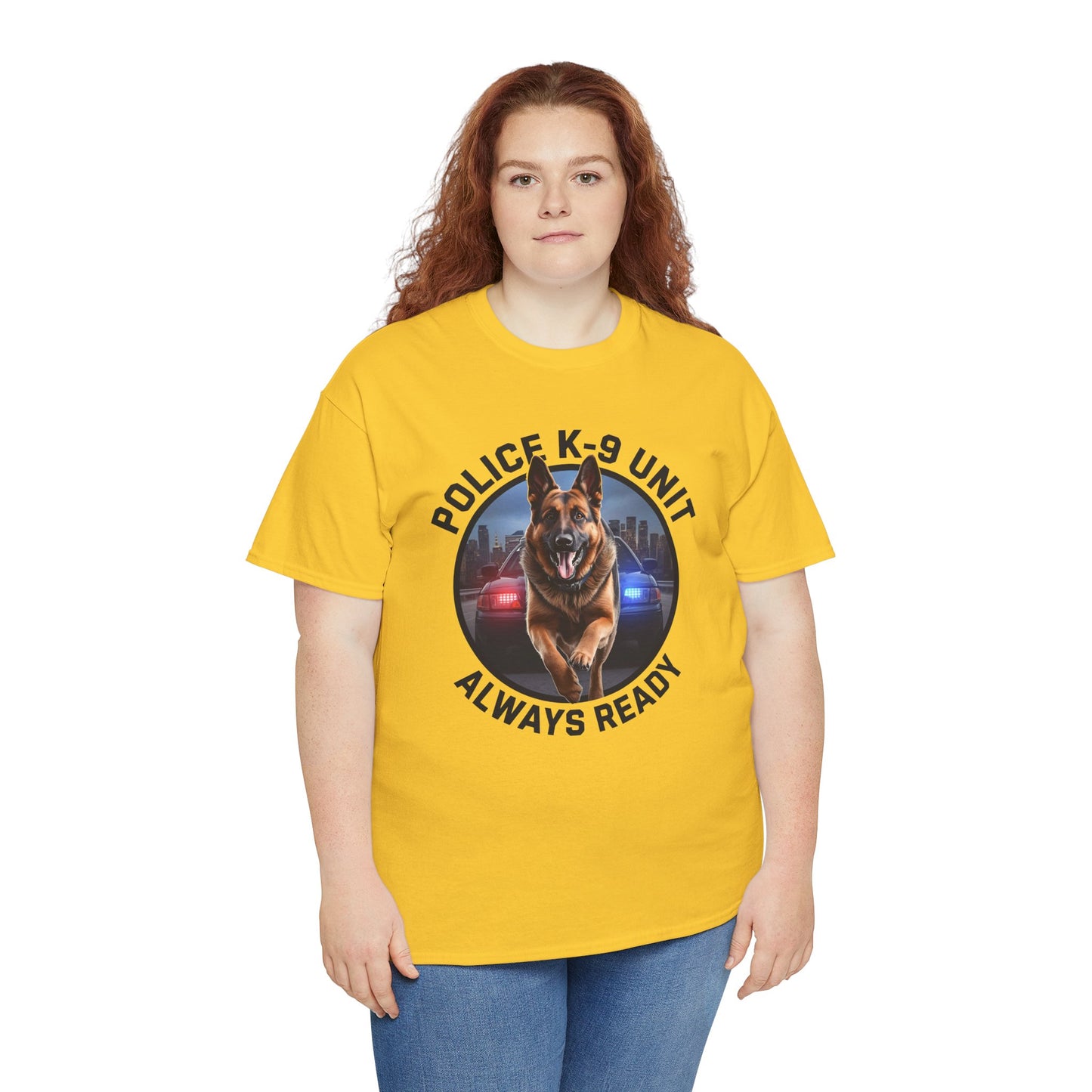 Police K-9 Unit Tee, Always Ready Graphic Tee, Dog Lover Gift, Police Support Shirt, Police Dog Merchandise