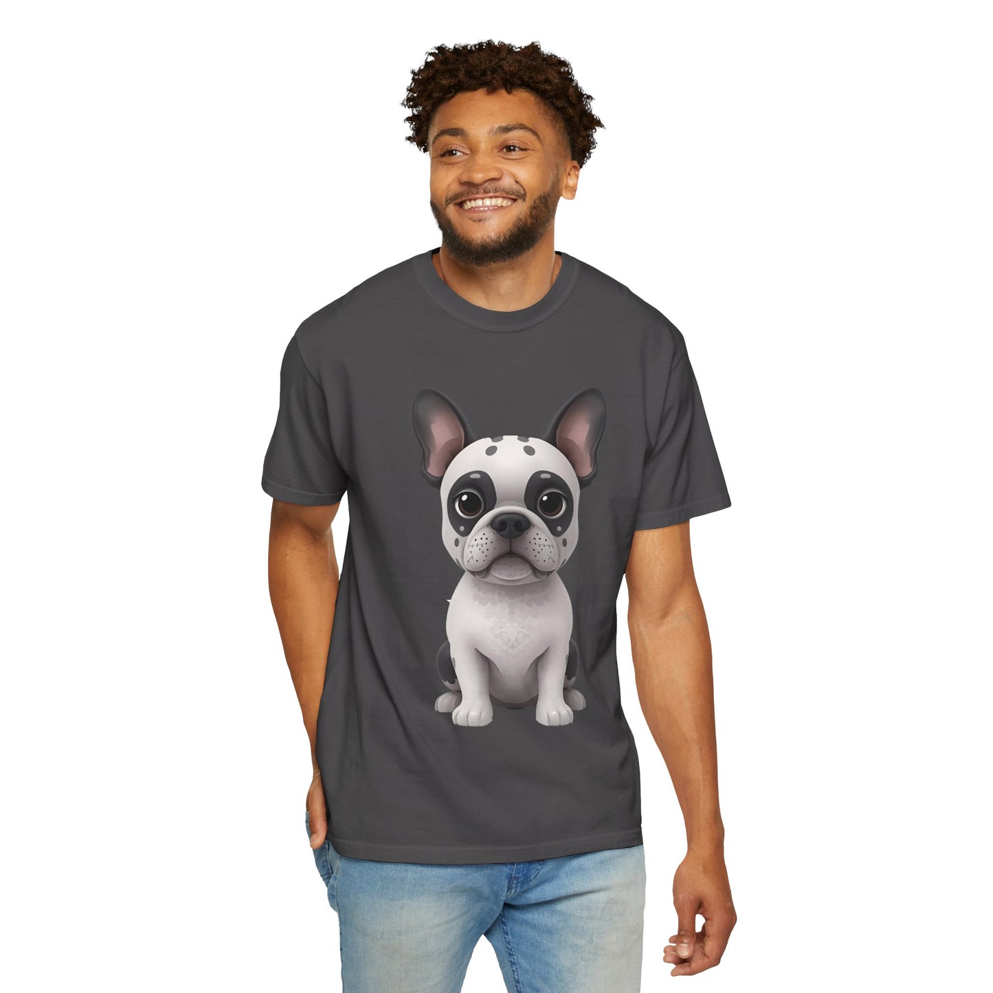 Cute 3D Design French Bulldog Unisex T-shirt, Animal Lover Gift