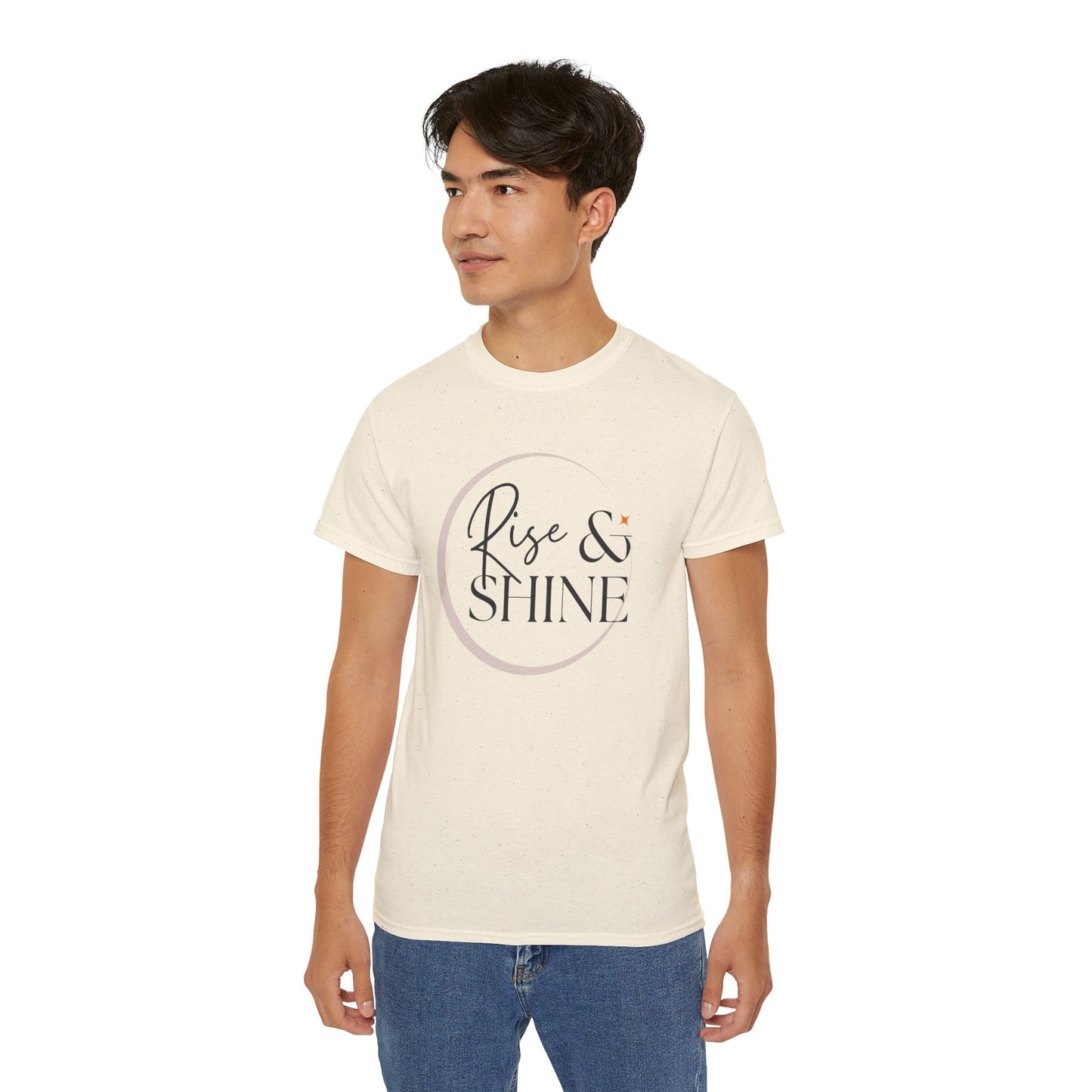 Rise & Shine Unisex Ultra Cotton Tee, Motivational Tee, Inspirational Shirt, Gift for Her, Positive Quote T-Shirt, Summer Fashion