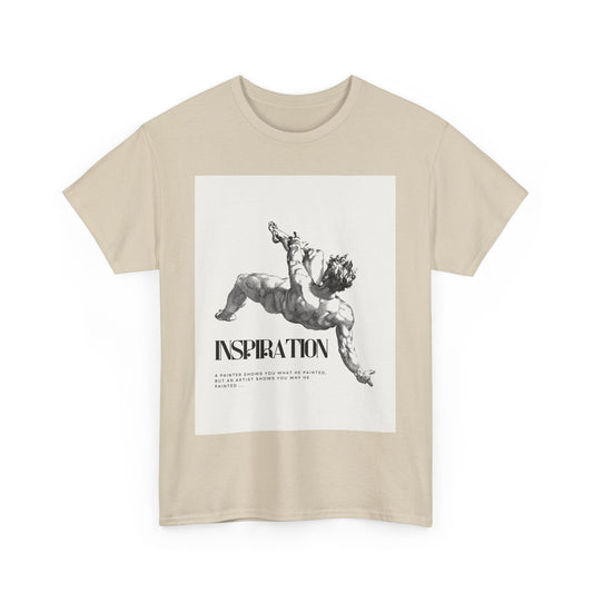 Inspiration Unisex Heavy Cotton Tee, Motivational Shirt, Gift for Artists, Casual Wear, Quote T-Shirt, Birthday Gift