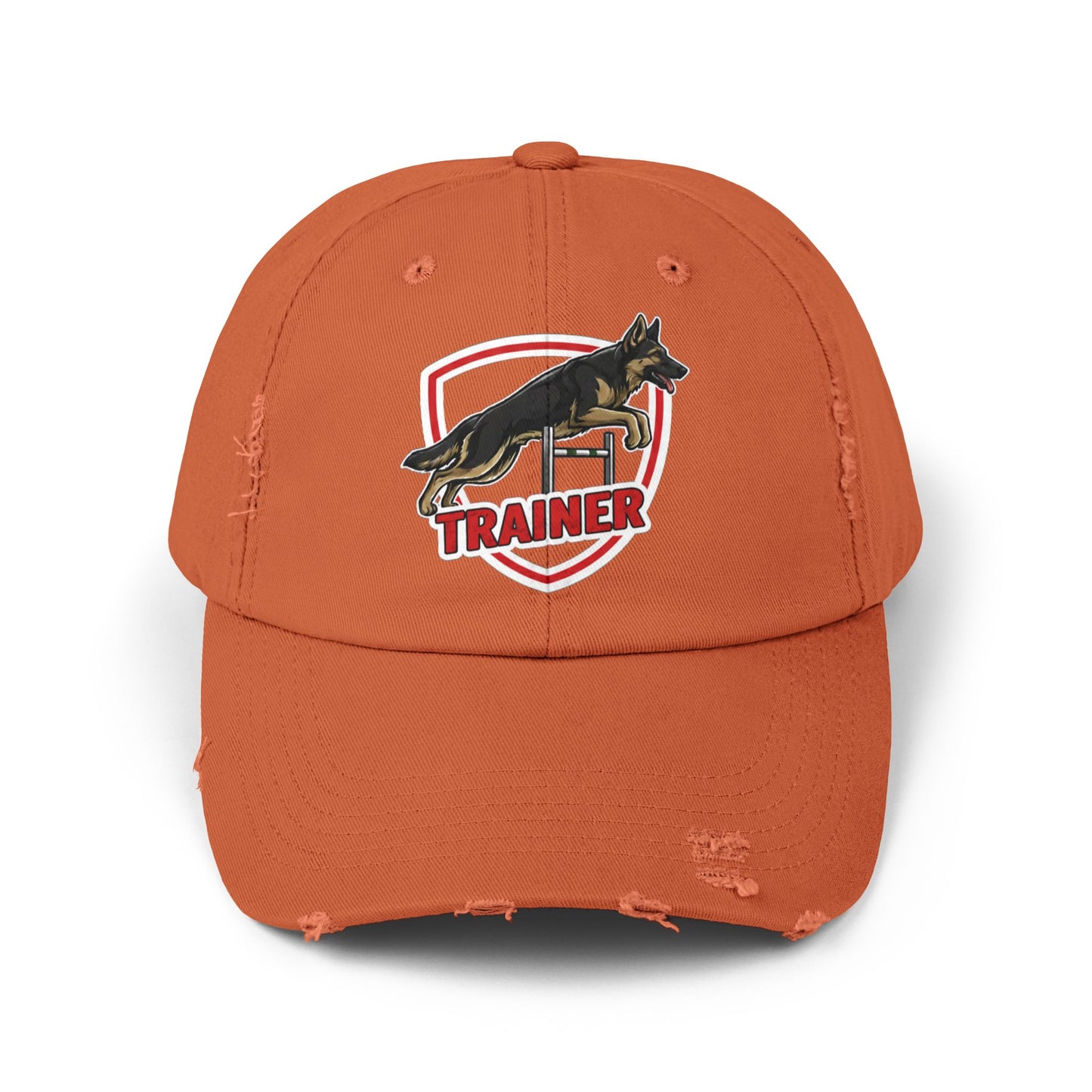 Unisex German Shepherd Trainer Cap, Distressed Hat for Dog Lovers, Perfect Gift for Trainers