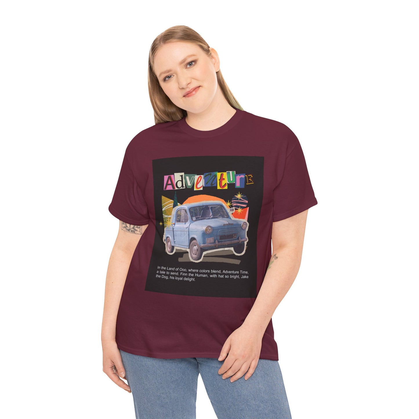 Adventure-Themed Unisex Cotton Tee, Retro Car Graphic Tee, Travel T-Shirt, Gift for Adventurers, Vintage Exploration Top
