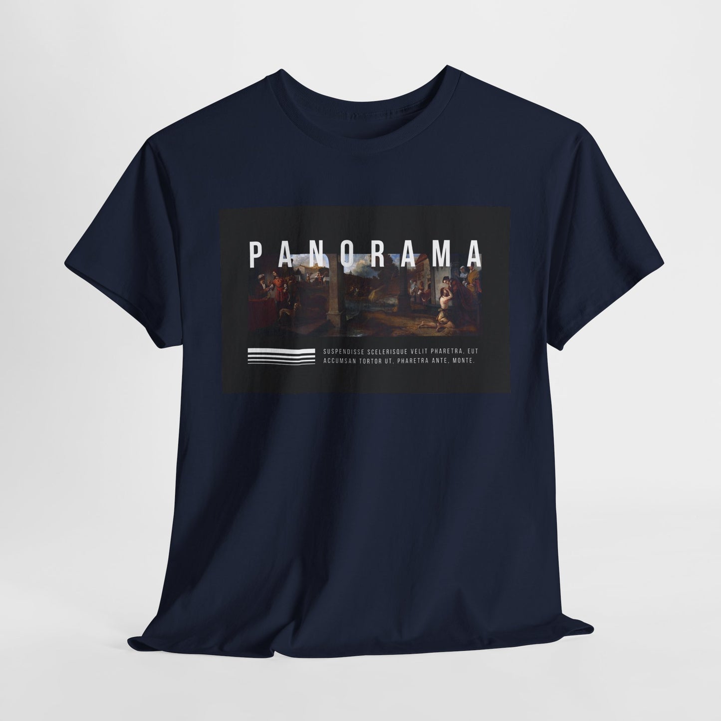 Panorama Unisex Heavy Cotton Tee | Comfortable Everyday Wear, Graphic Tee, Casual Style, Gift for Him/Her, Summer Vibes