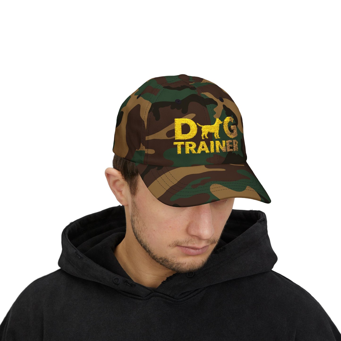 Dog Trainer Classic Dad Cap, Golden Embroidery Design, Pet Trainer Gift, Casual Wear