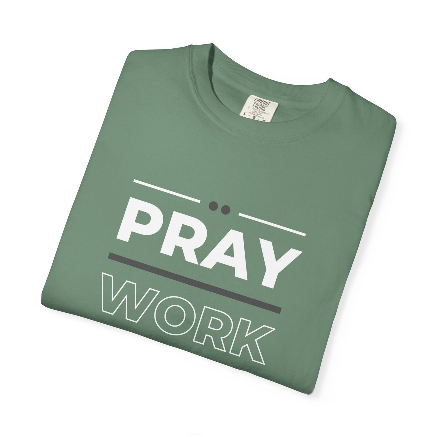 Faith-Inspired Garment-Dyed T-shirt, Inspirational Tee, God Trust Shirt, Religious Apparel, Motivational Gift, Unisex Fashion