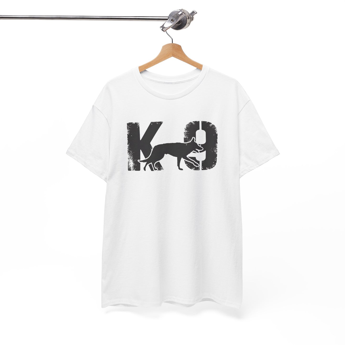 K-9 Dog Lover's Unisex Heavy Cotton Tee | T-Shirt for K-9 Handler | Dog Between K and 9 Design