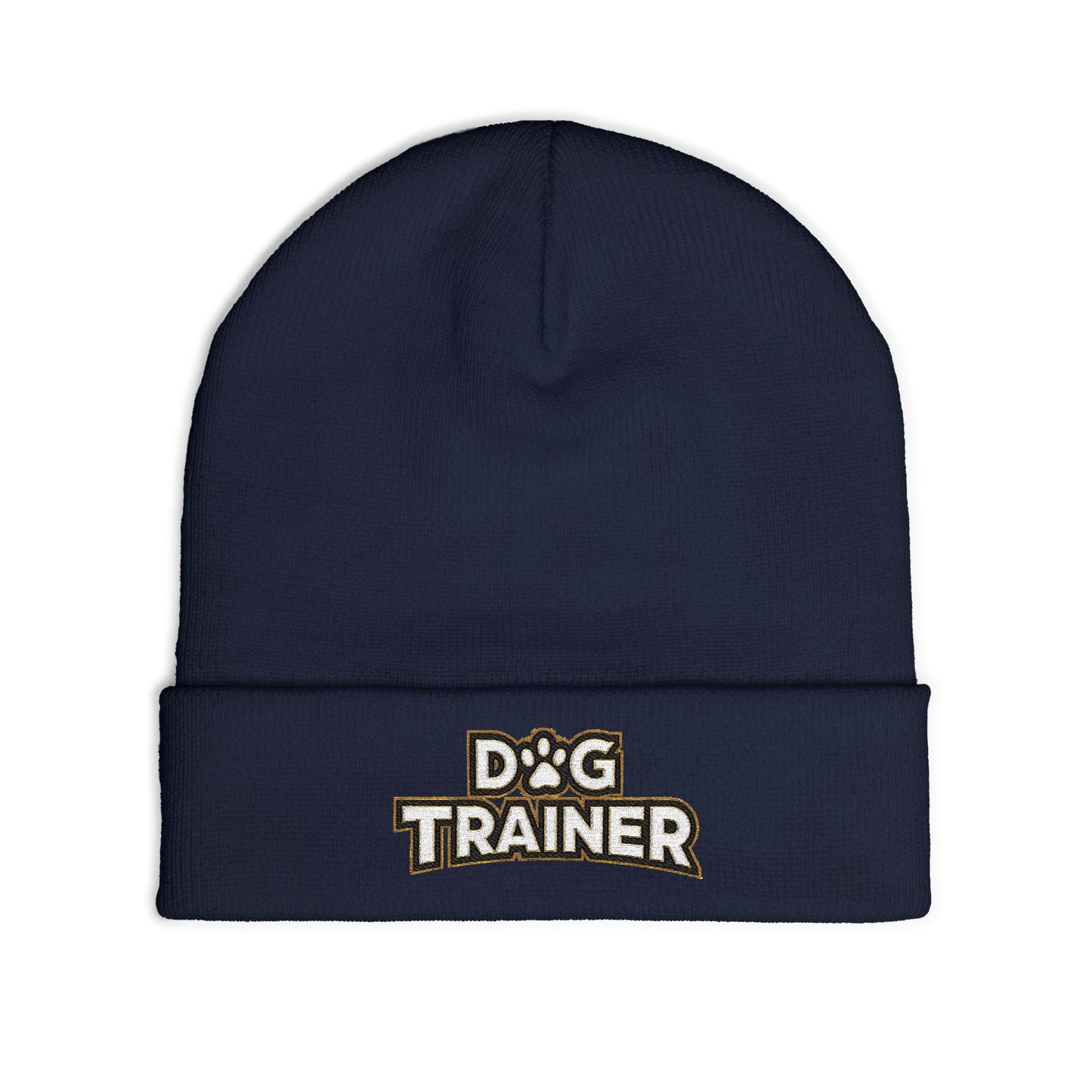 Dog Trainer Embroidered Knit Beanie, Cute Pet Owner Gift, Winter Hat, Dog Lover Accessory