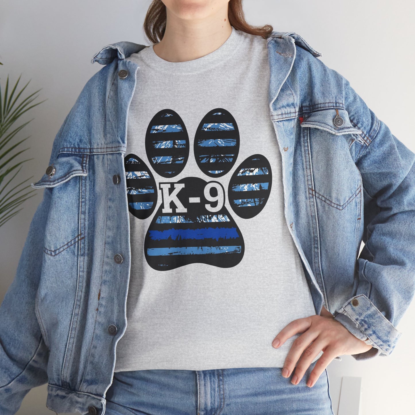 K-9 Paw Print Tee – Unisex Cotton Tee for Dog Lovers, Pet Owners, Animal Rescue Supporters
