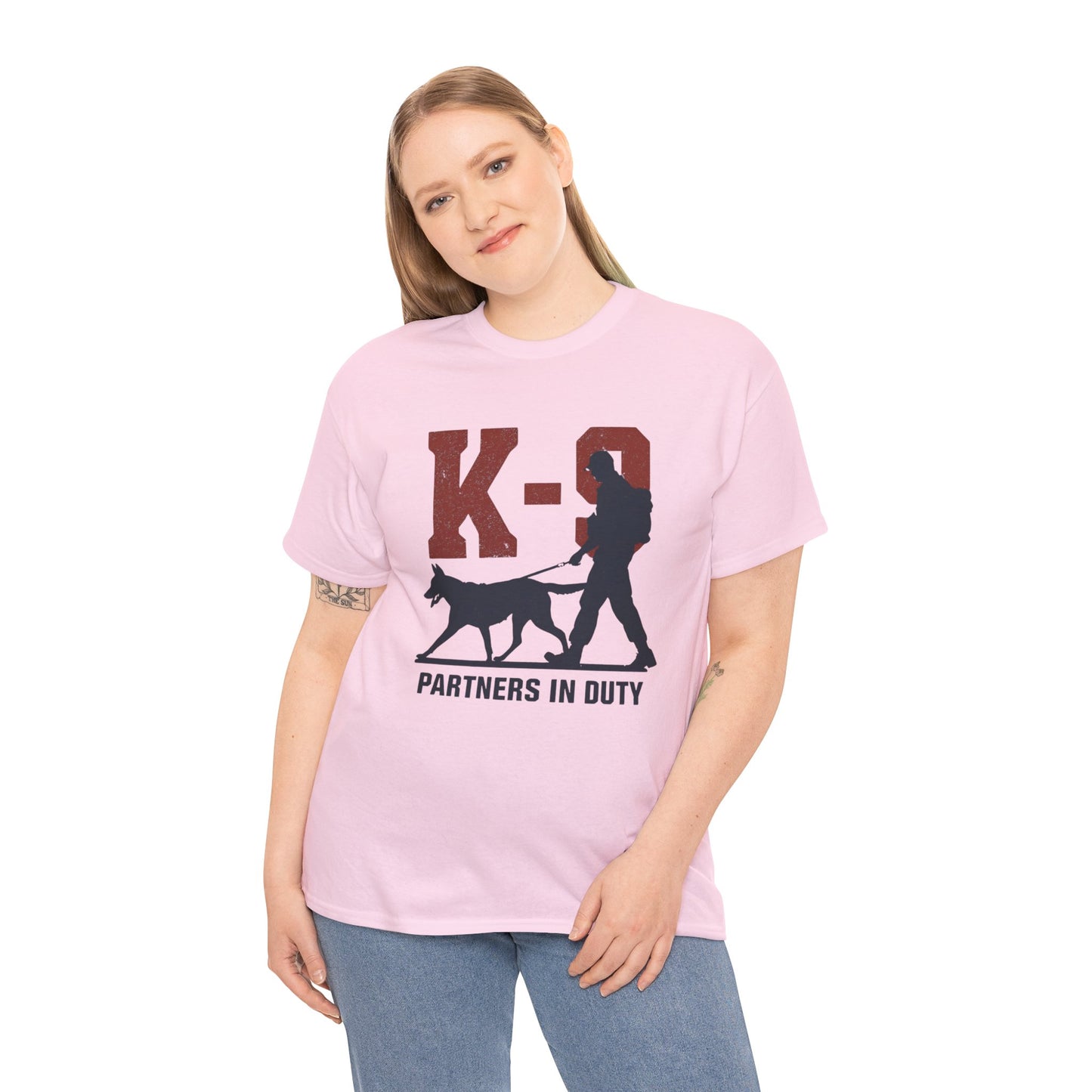 K-9 Partners in Duty Tee, Dog Handler T-Shirt, Dog Lover Tee, Police Dog Apparel, Dog Owner T-Shirt