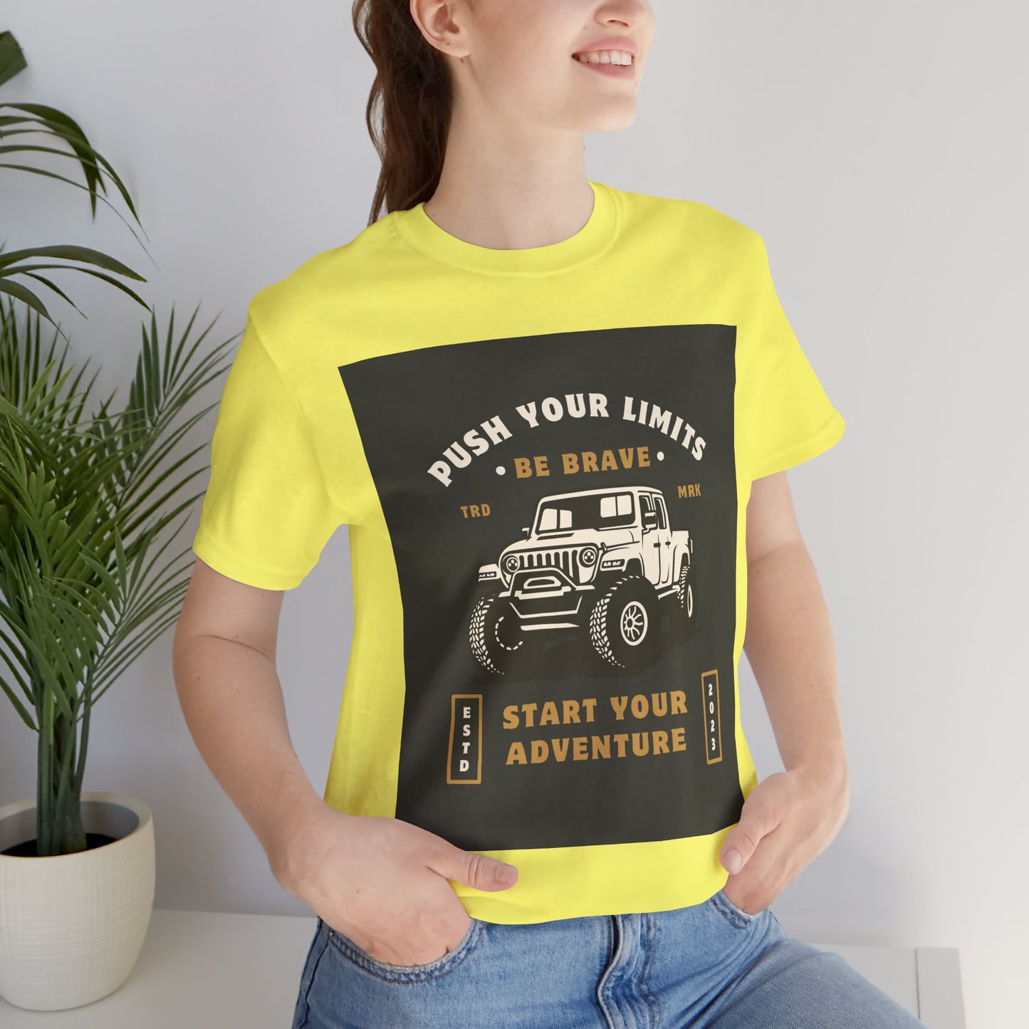 Push Your Limits Adventure-Inspiring Unisex Jersey Tee, Outdoor Shirt, Motivational T-Shirt, Gift for Adventurers, Hiking Apparel, Travel Tee