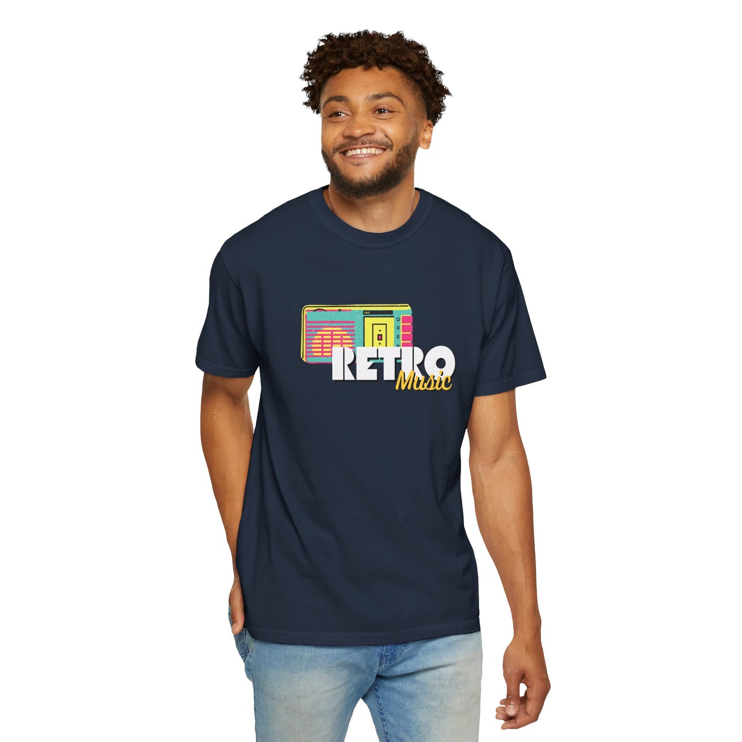 Retro Music T-Shirt, Vintage Style Tee, Unisex Garment-Dyed Shirt, Perfect for Music Lovers, Great for Festivals and Gifts
