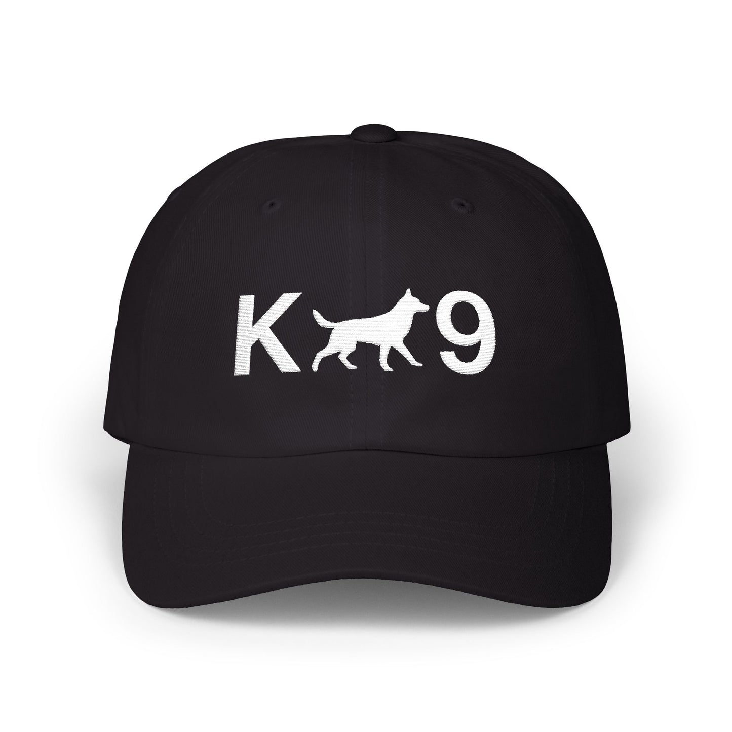 K9 Classic Embroidered Dad Cap, German Shepherd Hat, Unisex Adjustable Cap