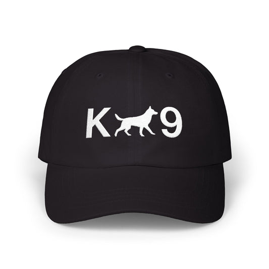 K9 Classic Embroidered Dad Cap, German Shepherd Hat, Unisex Adjustable Cap